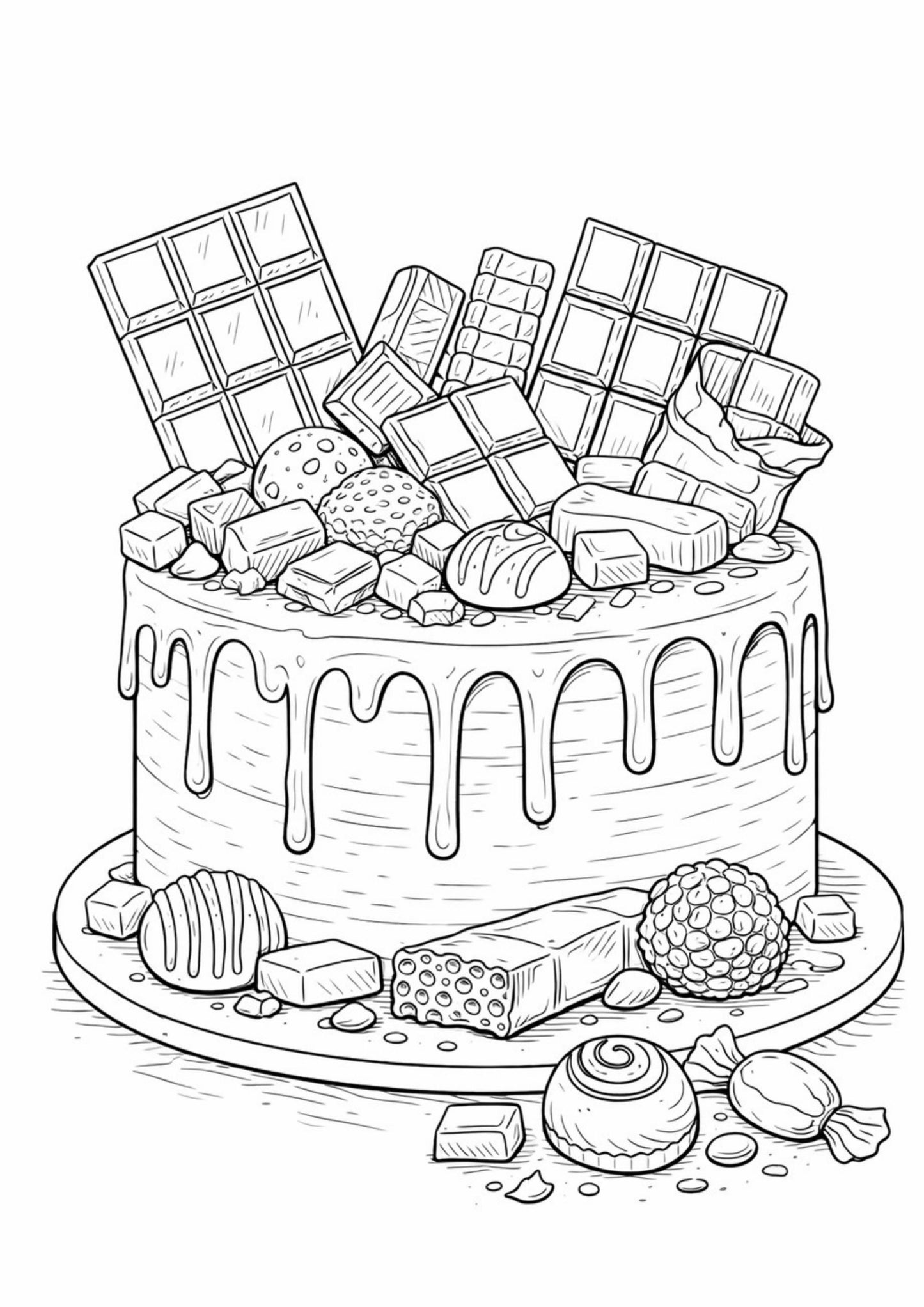 Chocolate Coluring Book