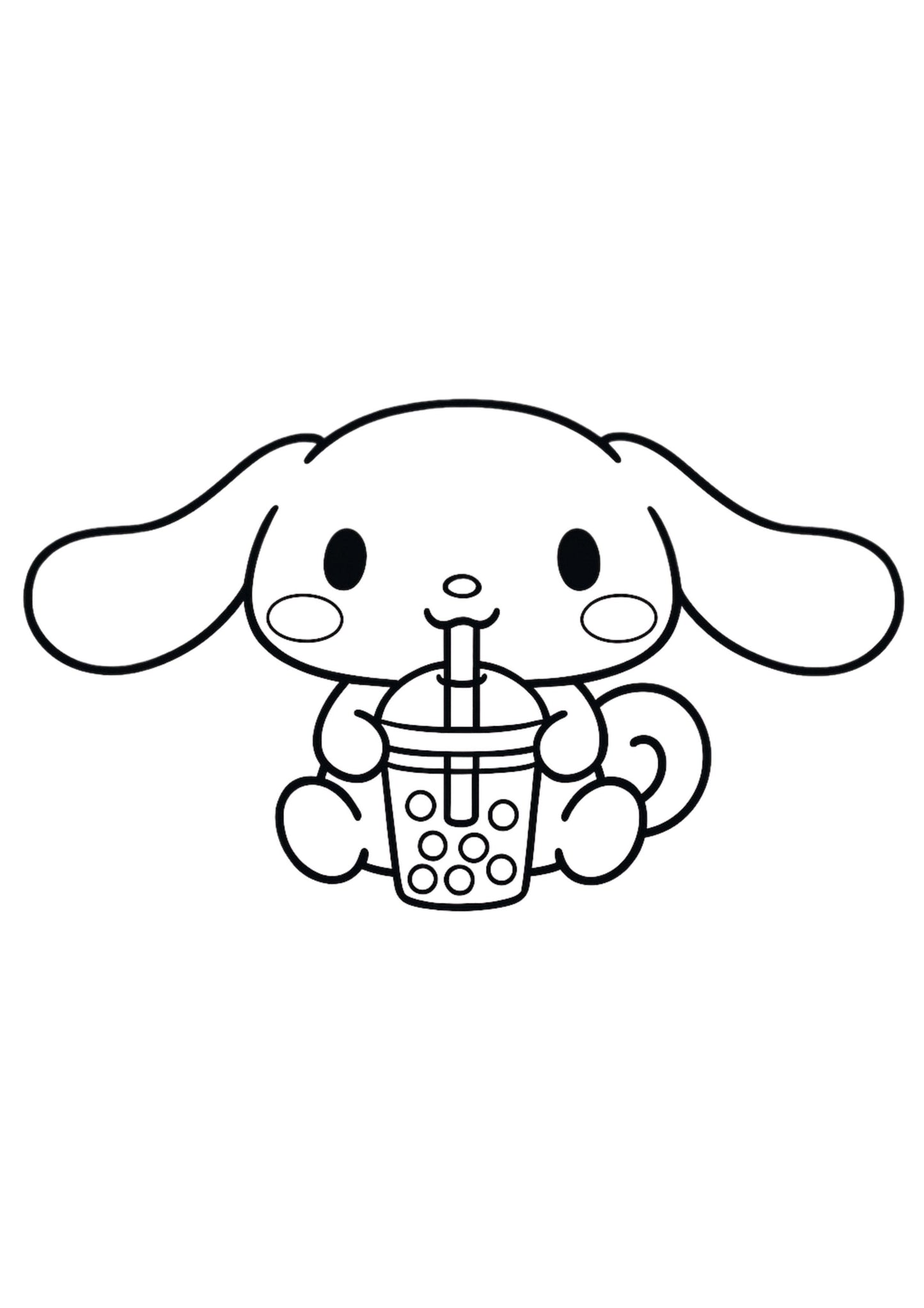 Cinnamoroll Colouring Book