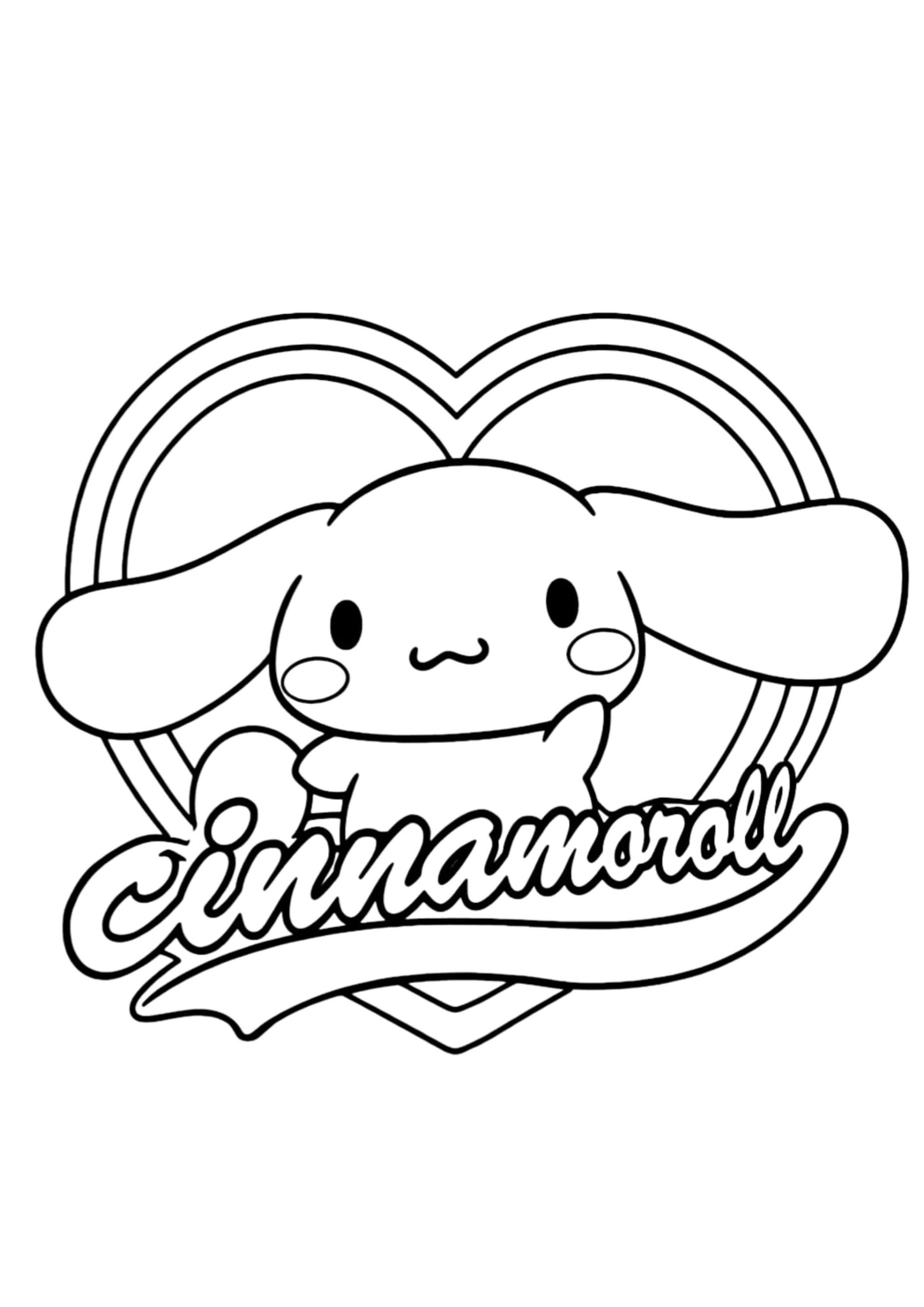 Cinnamoroll Colouring Book