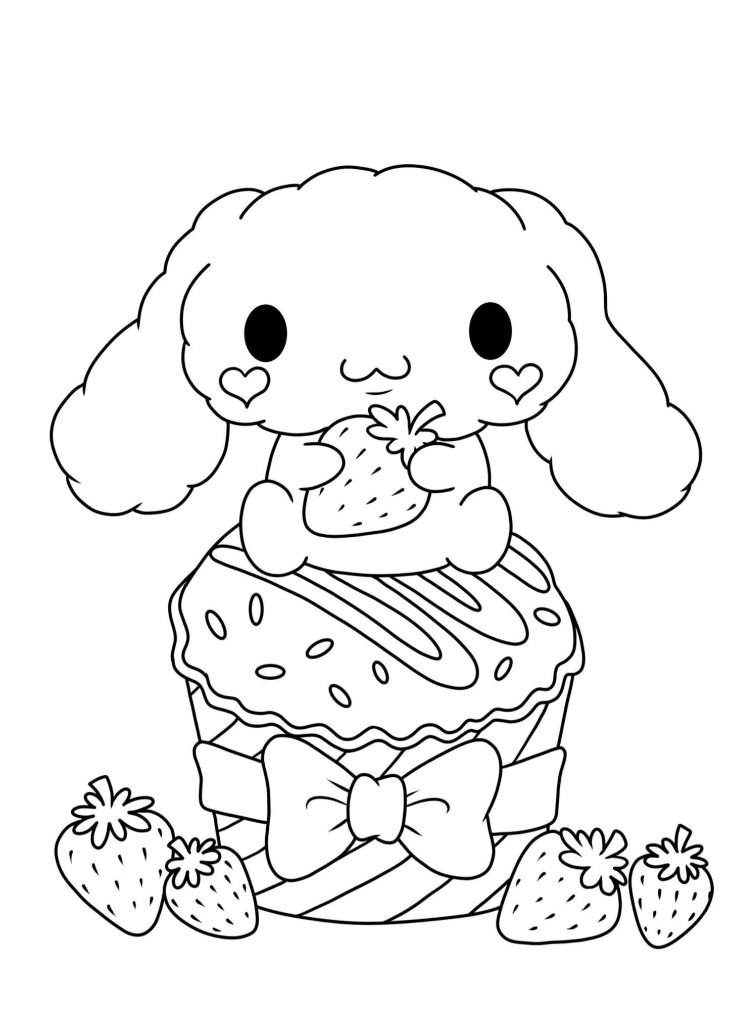 Cinnamoroll Colouring Book