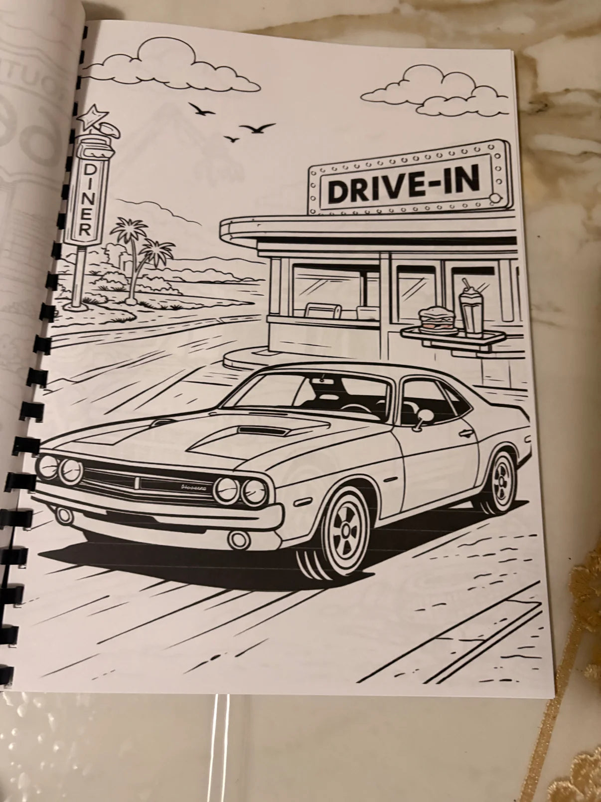 Classic Cars Colouring Book