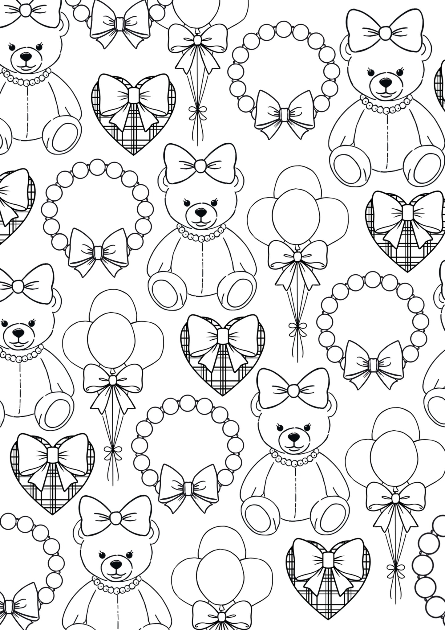 Coquette Bow Colouring Book