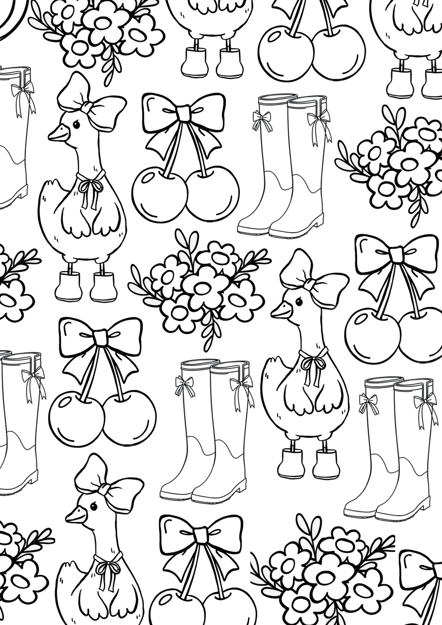 Coquette Bow Colouring Book