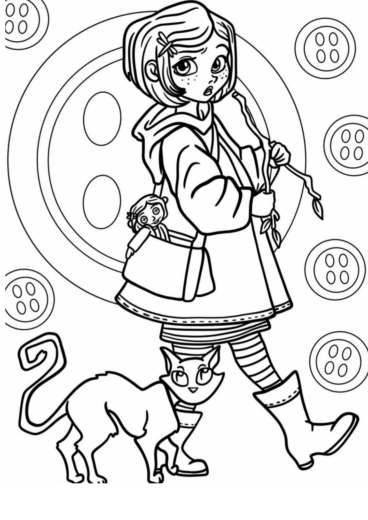 Coraline Colouring Book