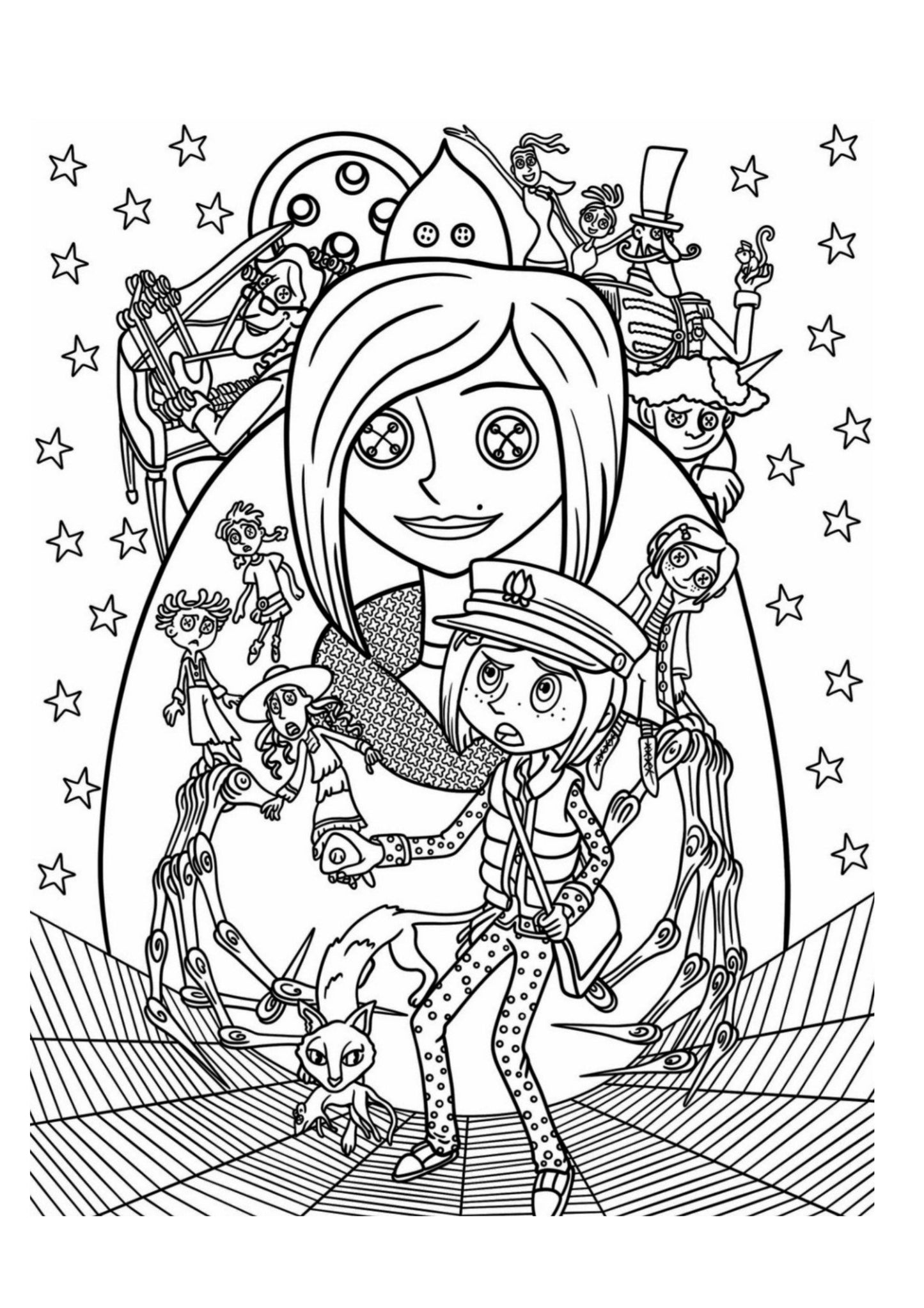 Coraline Colouring Book