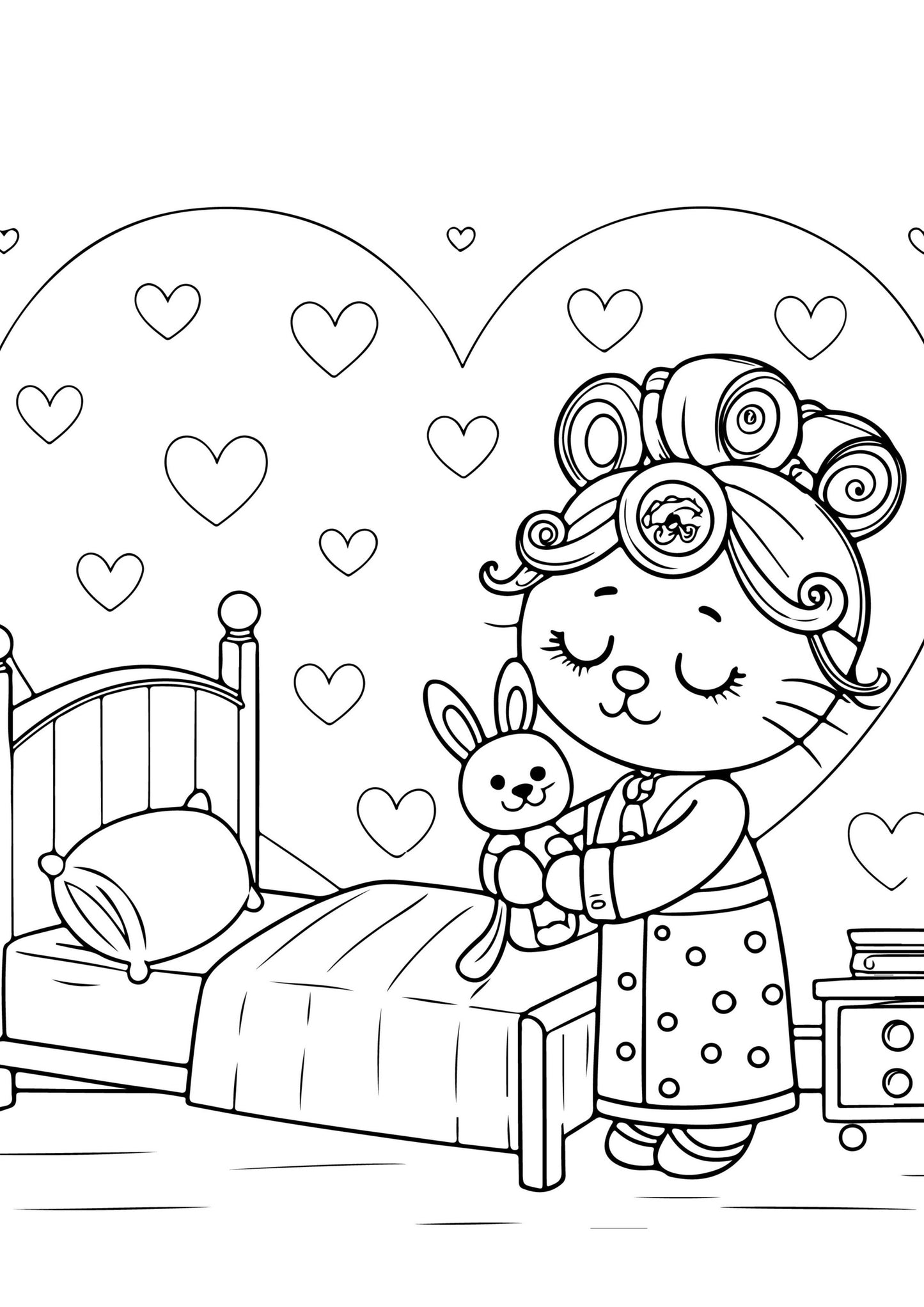 Cosy Girl Colouring Book