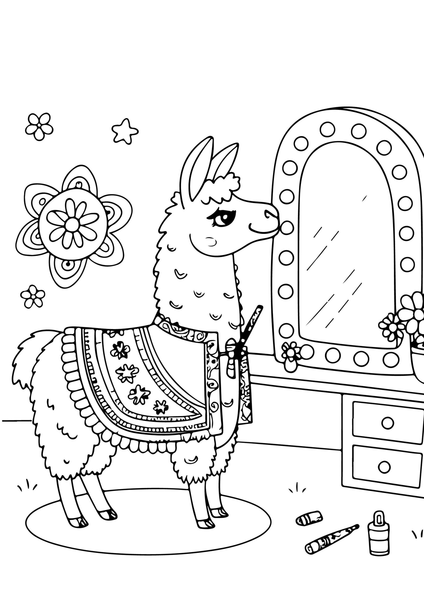 Cosy Girl Colouring Book