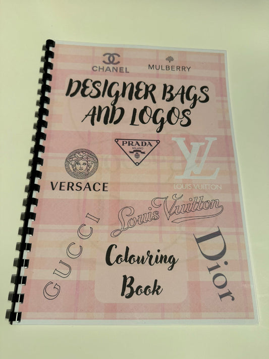 Designer Bags & Logo's Colouring Book