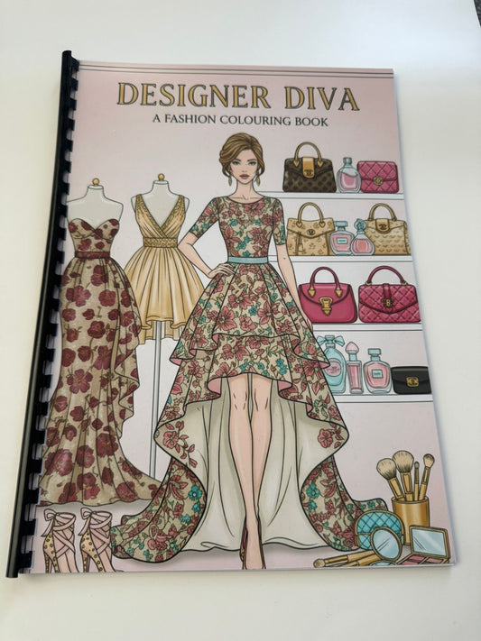 Designer Diva Fashion Colouring Book