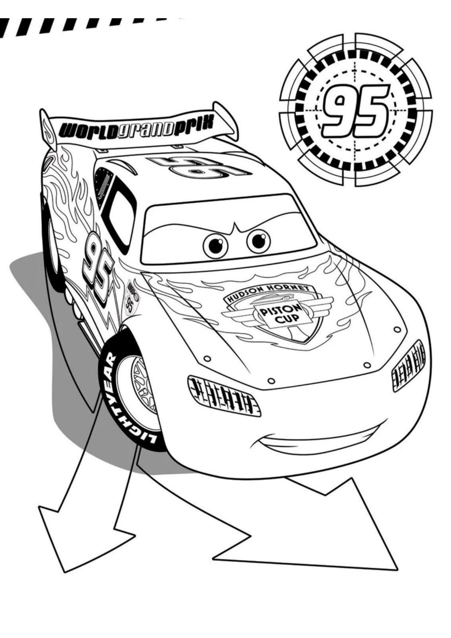 Disney Cars Colouring Book