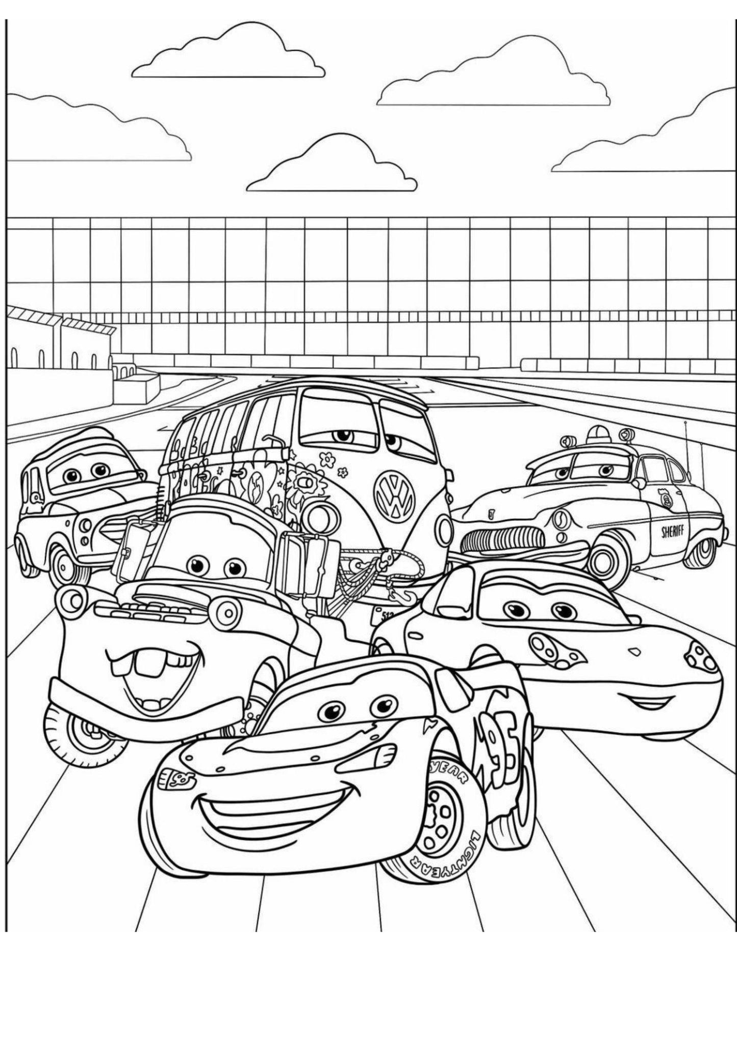 Disney Cars Colouring Book