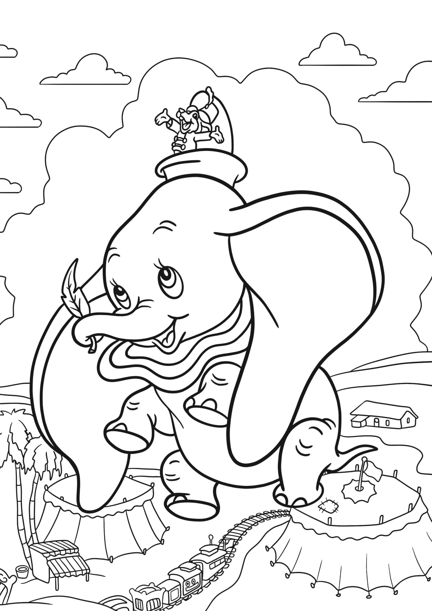 Dumbo Colouring Book