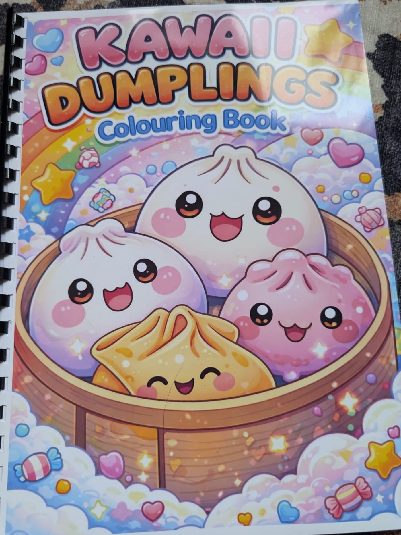 Kawaii Dumplings Colouring Book