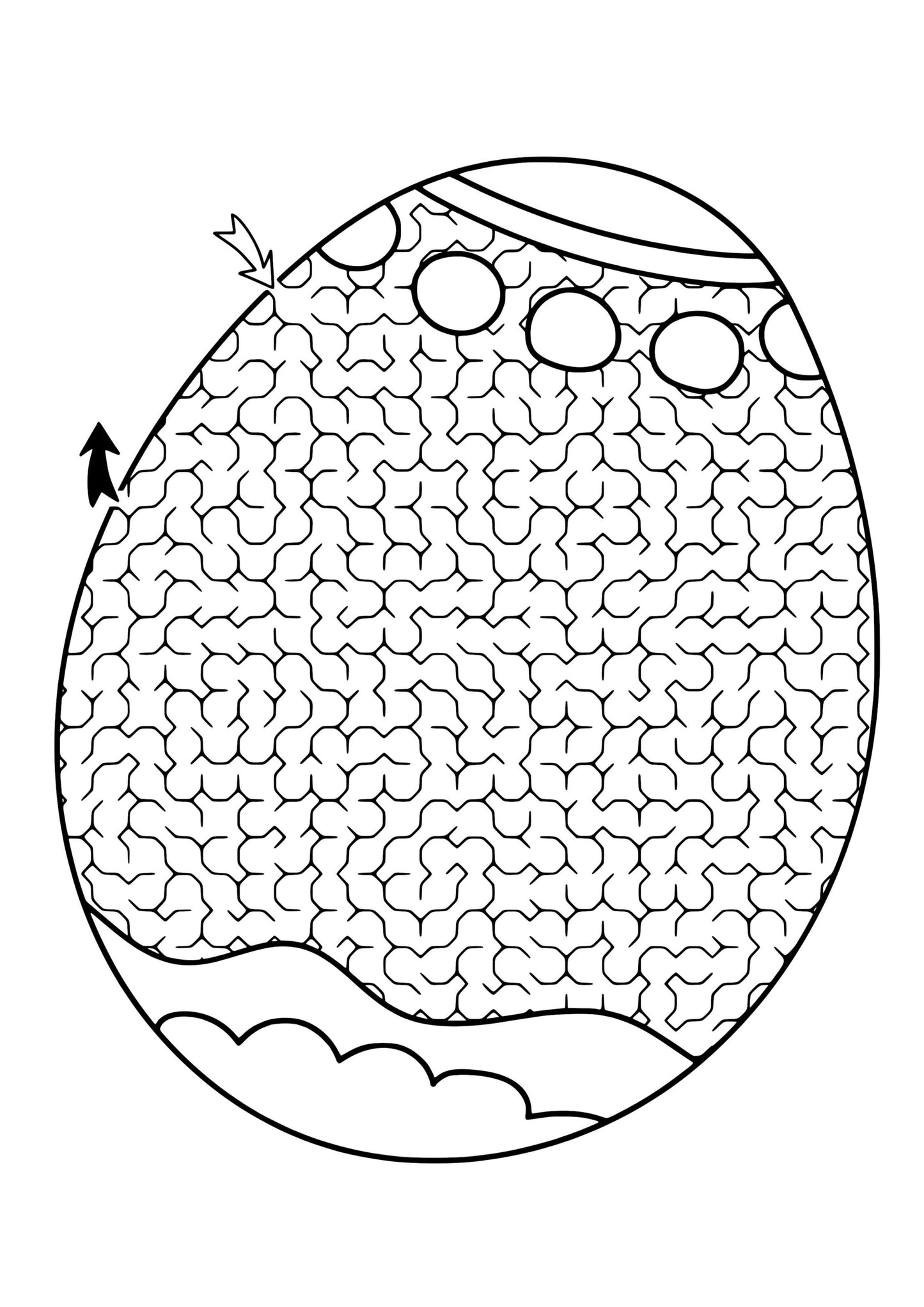 Easter Maze Colouring Book