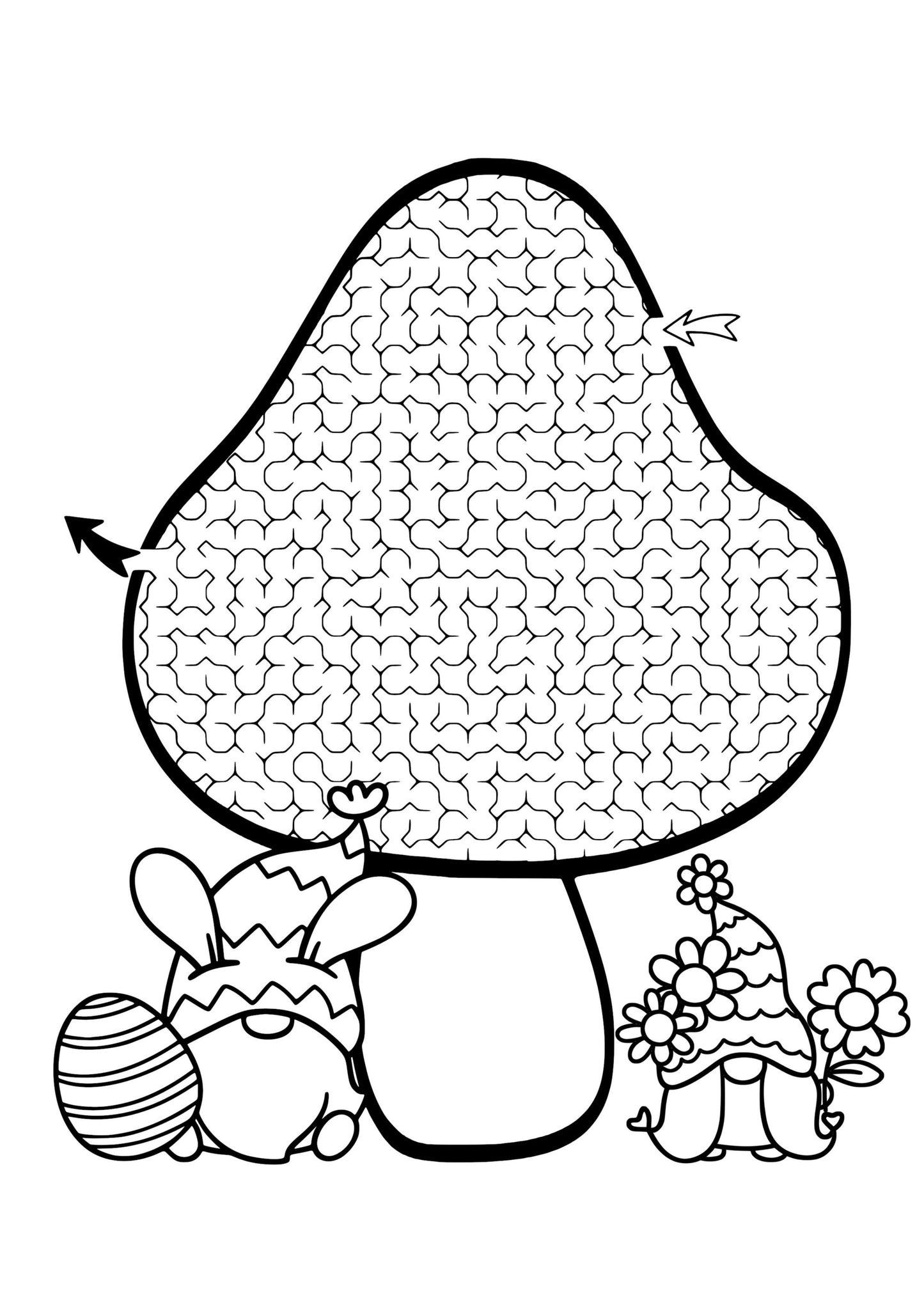 Easter Maze Colouring Book