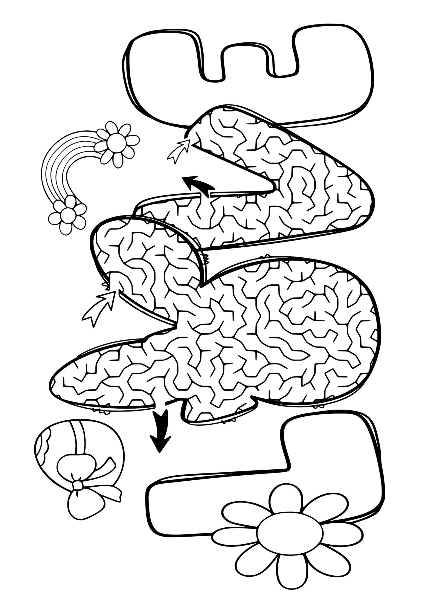 Easter Maze Colouring Book