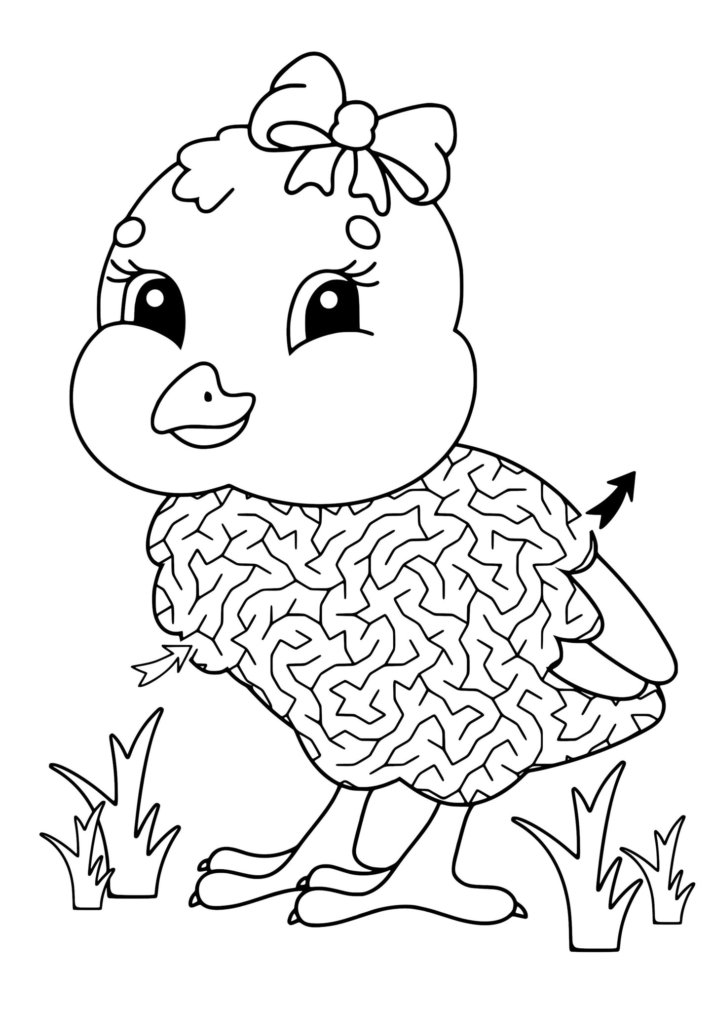 Easter Maze Colouring Book