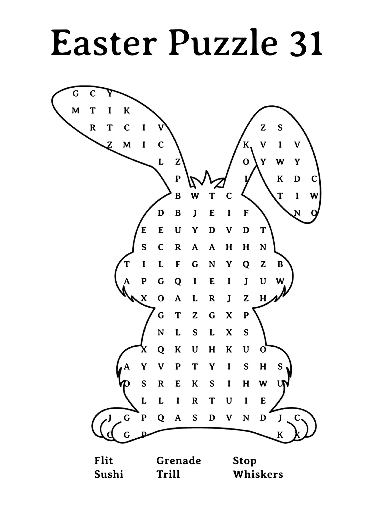 Easter Wordsearch (2)