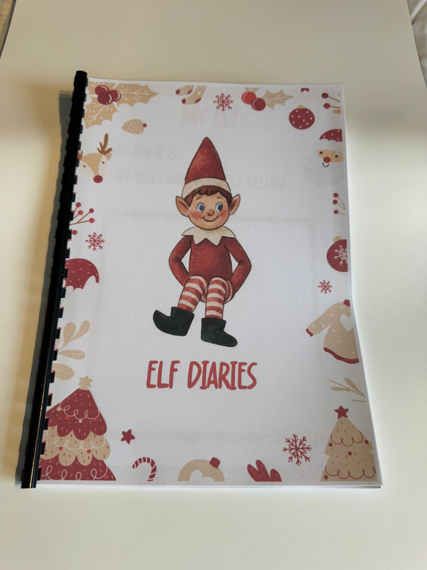 Elf Diary Colouring Book