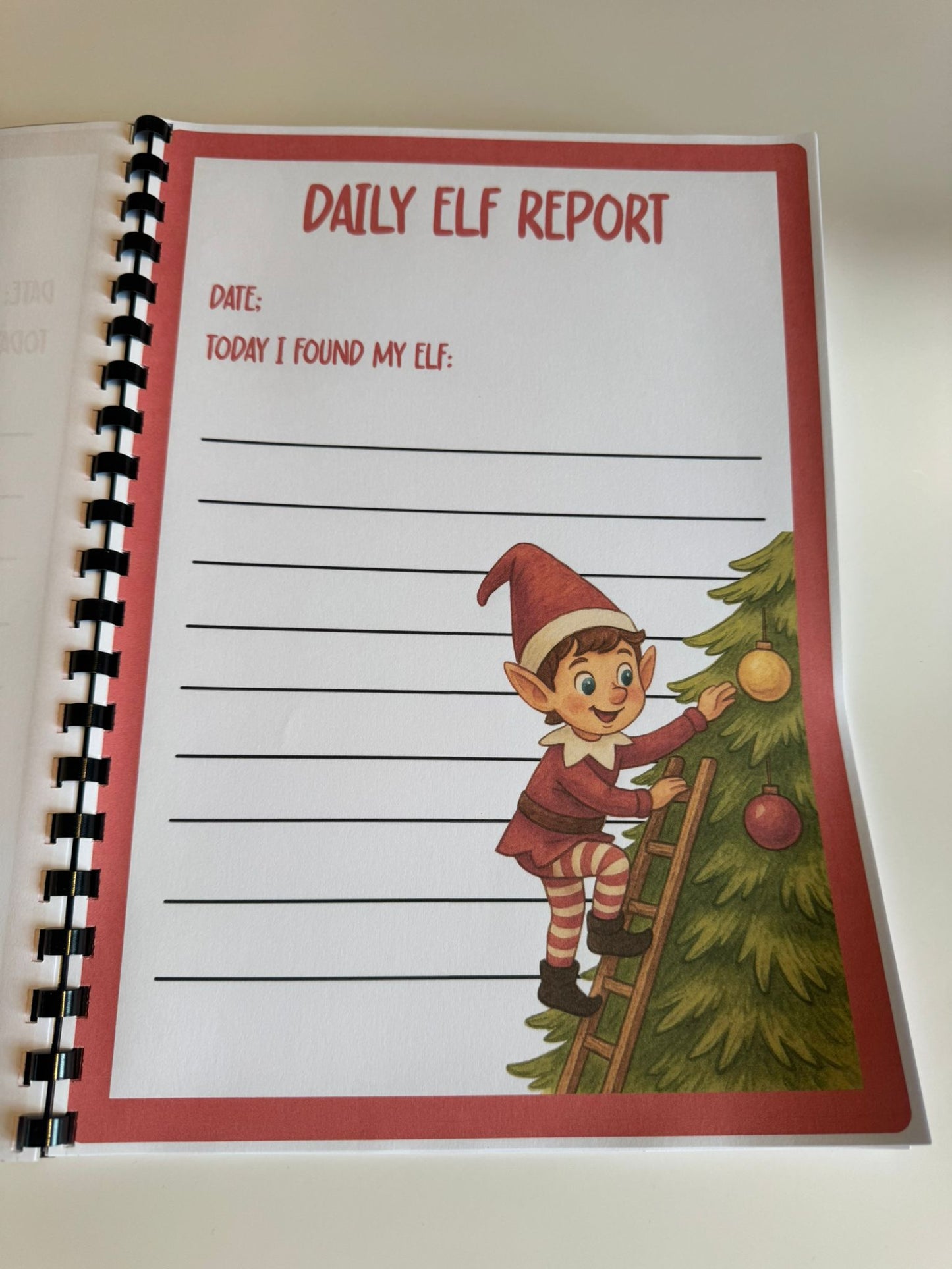 Elf Diary Colouring Book