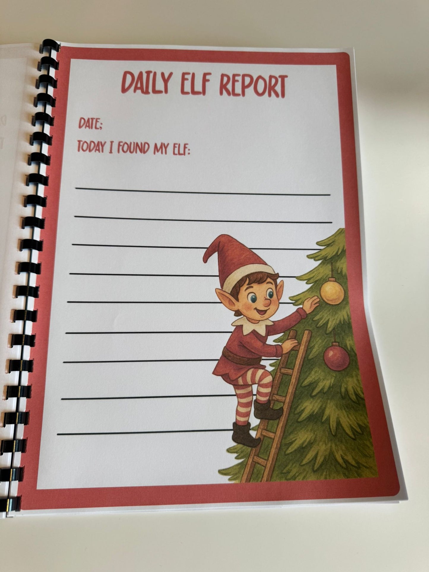 Elf Diary Colouring Book