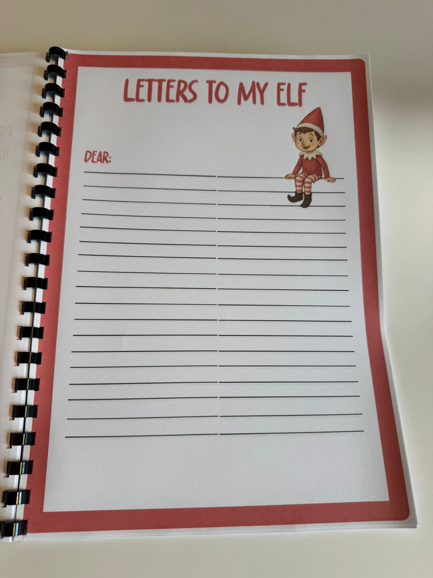 Elf Diary Colouring Book