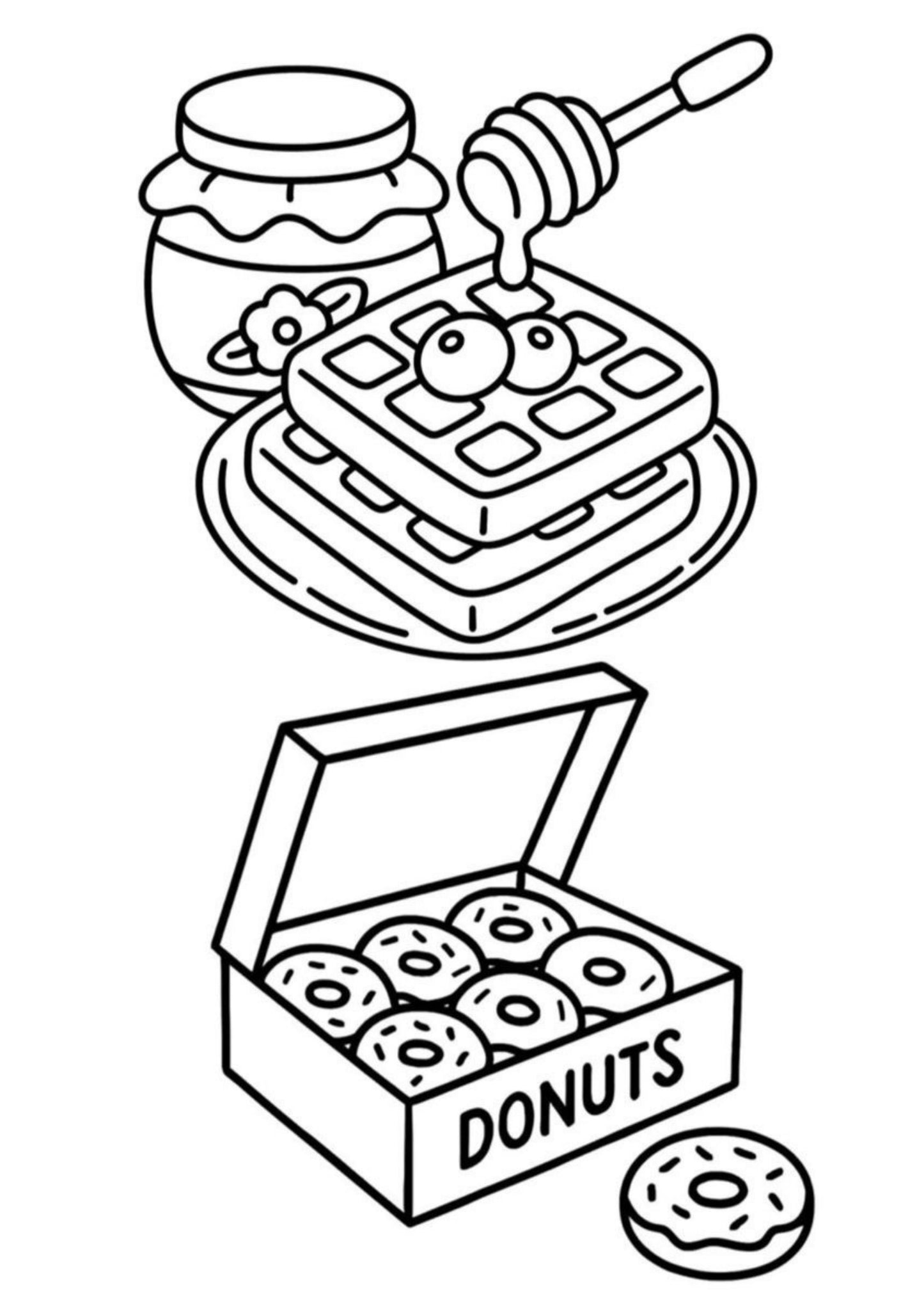Fast Food Colouring Book