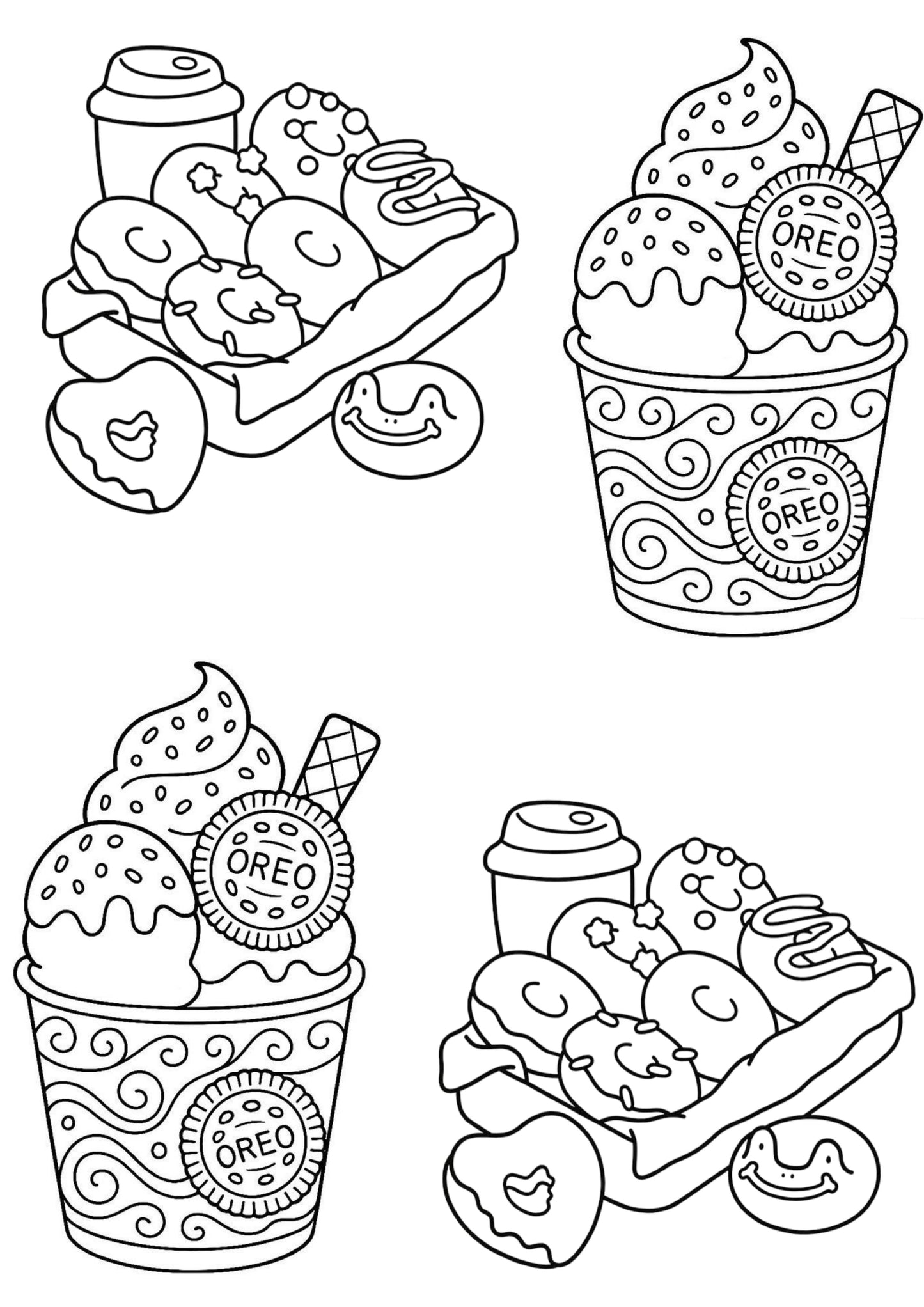 Fast Food Colouring Book