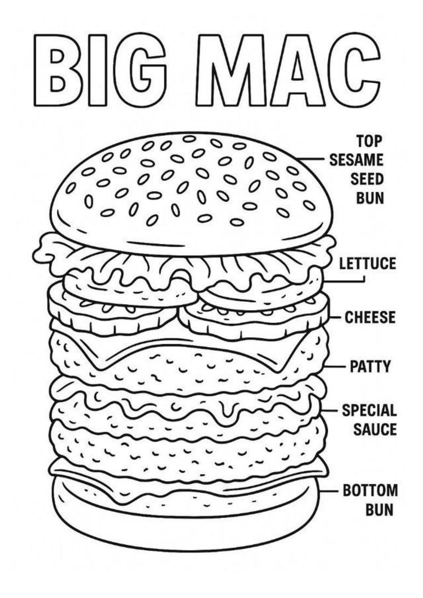 Fast Food Colouring Book