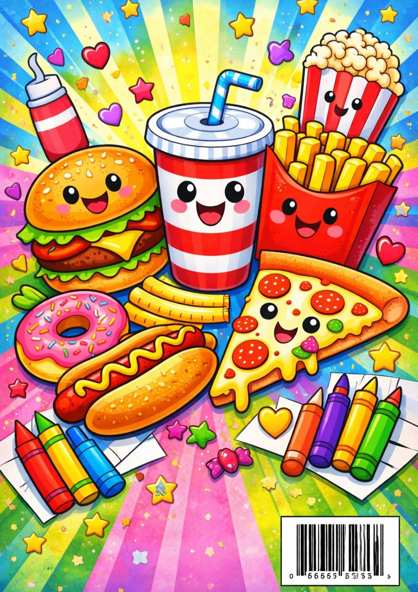 Fast Food Colouring Book