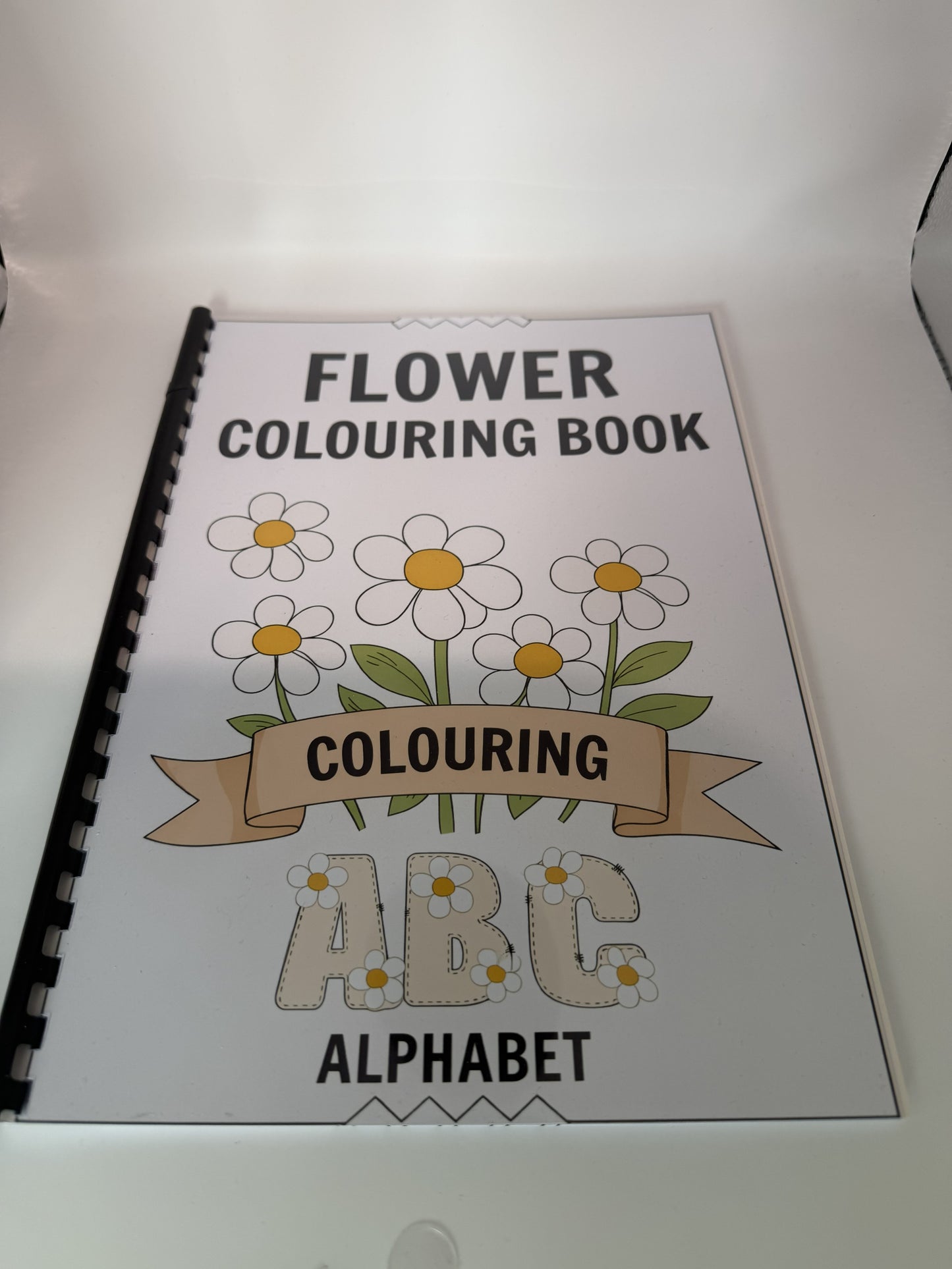 Flower Alphabet Colouring Book