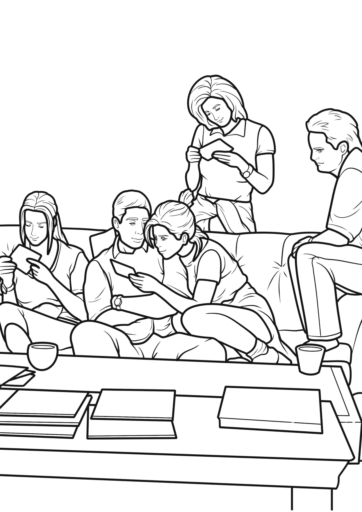 Friends Colouring Book