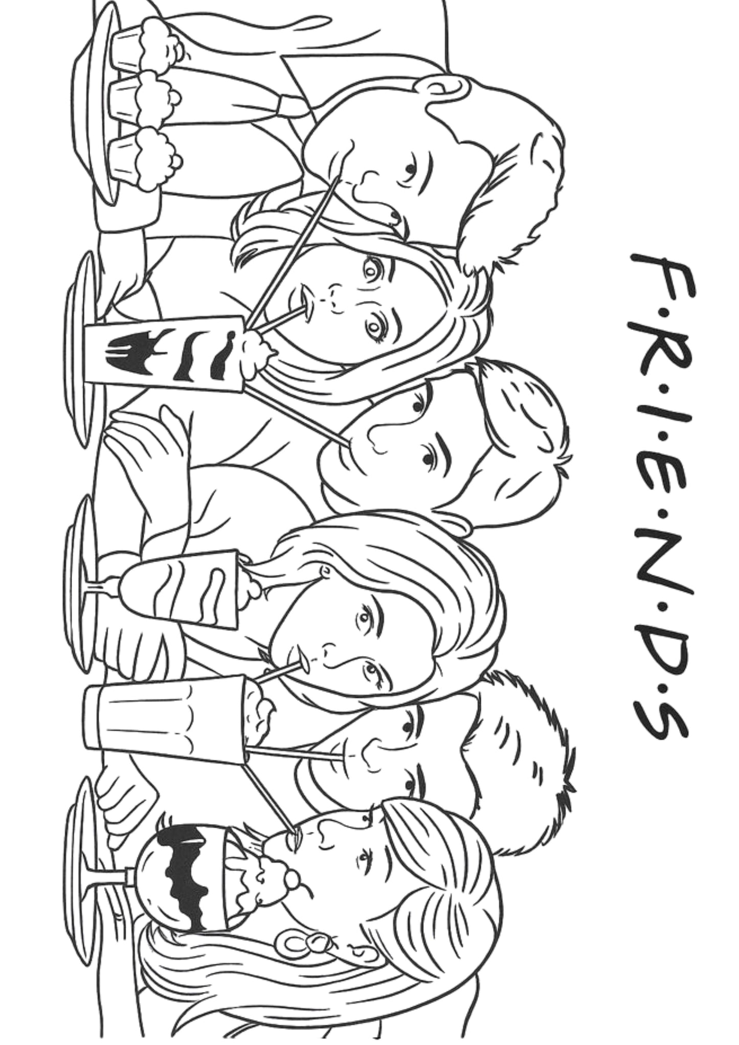 Friends Colouring Book