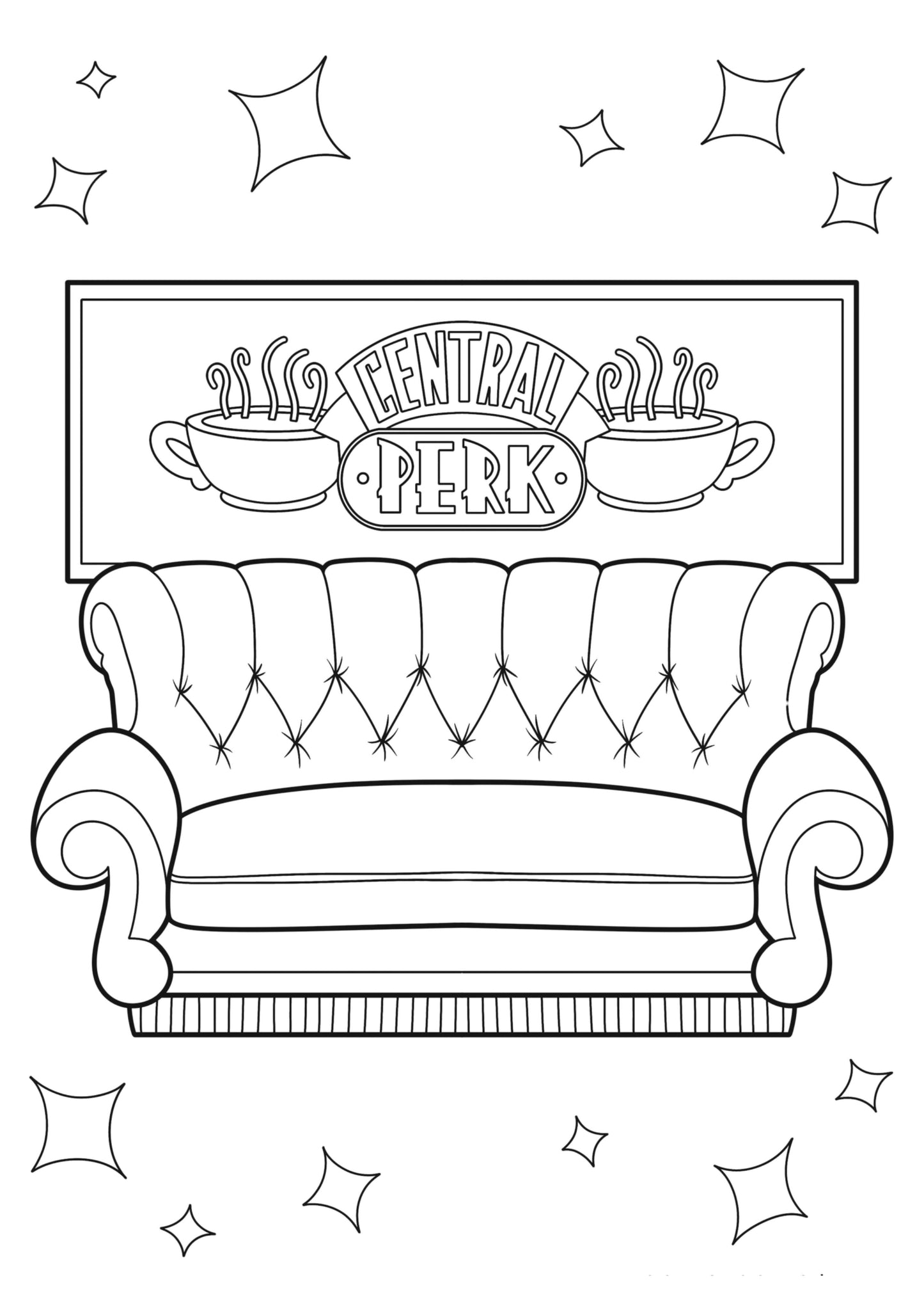 Friends Colouring Book