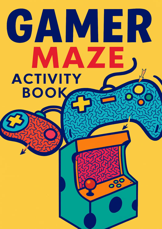 Gamer Maze Colouring Book