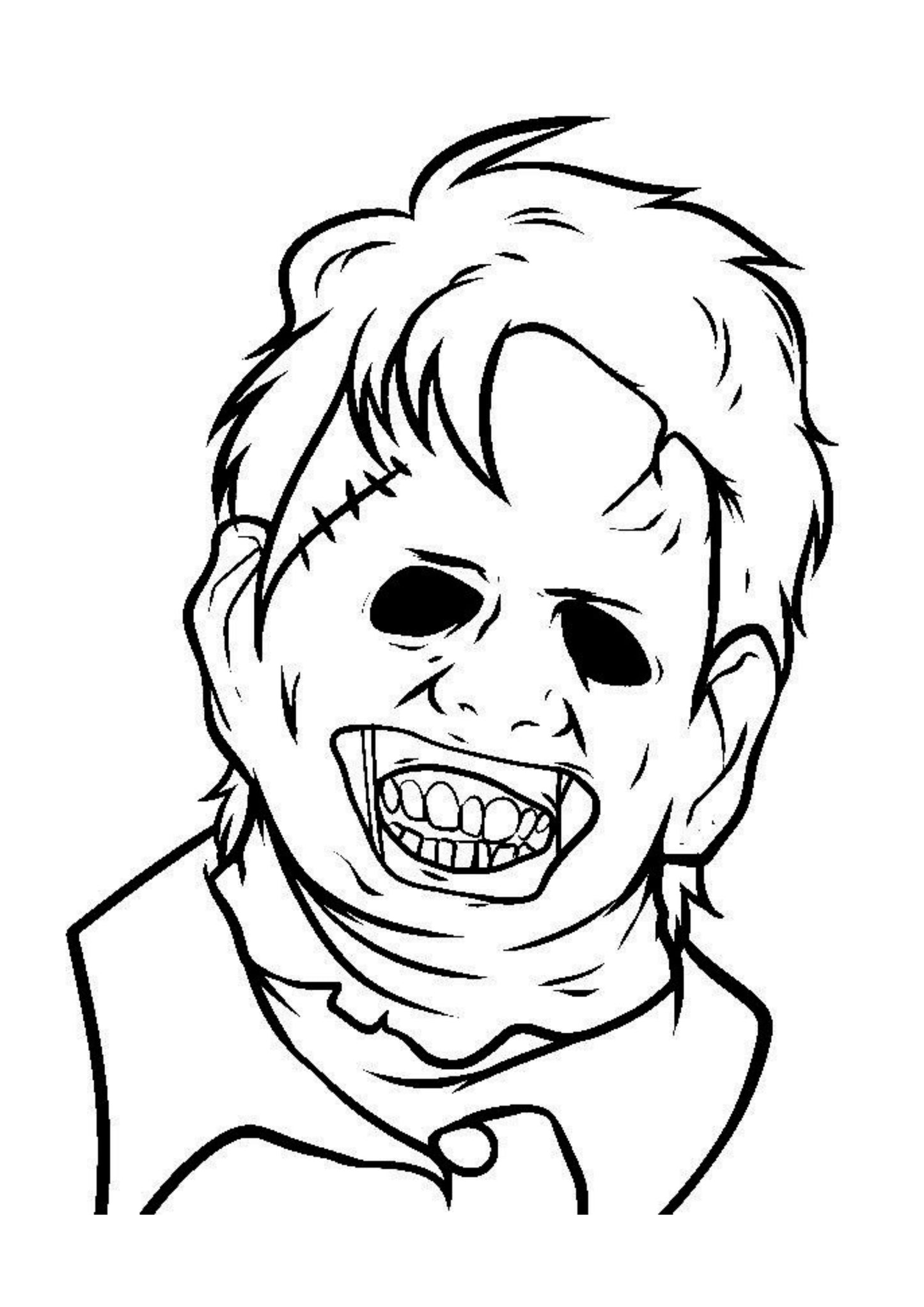 Horror Movie Colouring Book
