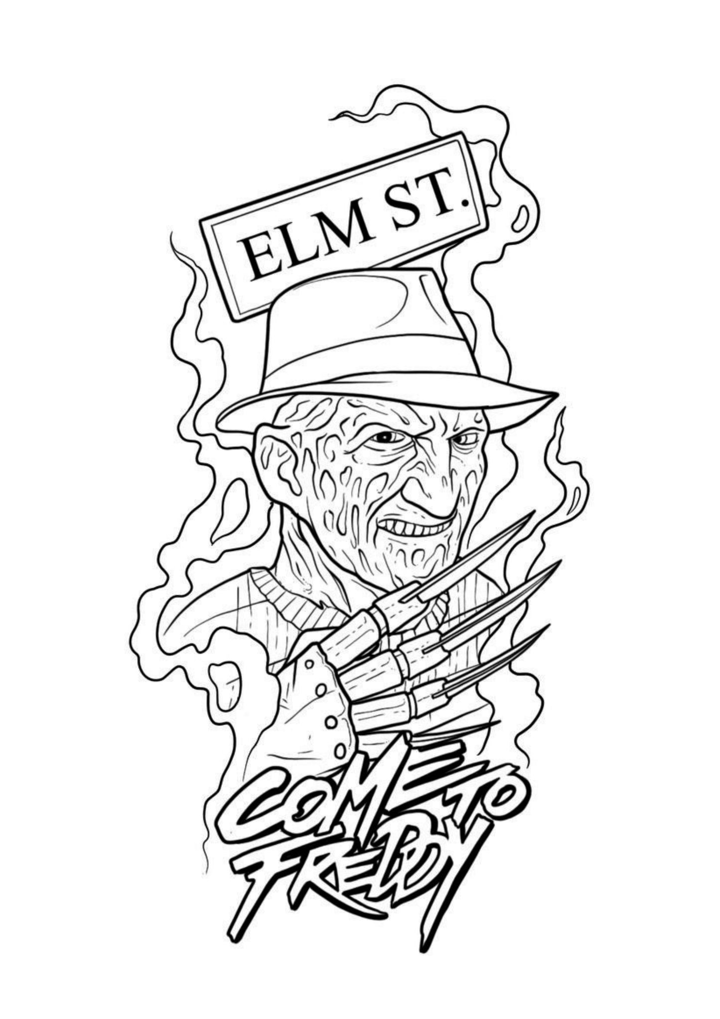 Horror Movie Colouring Book