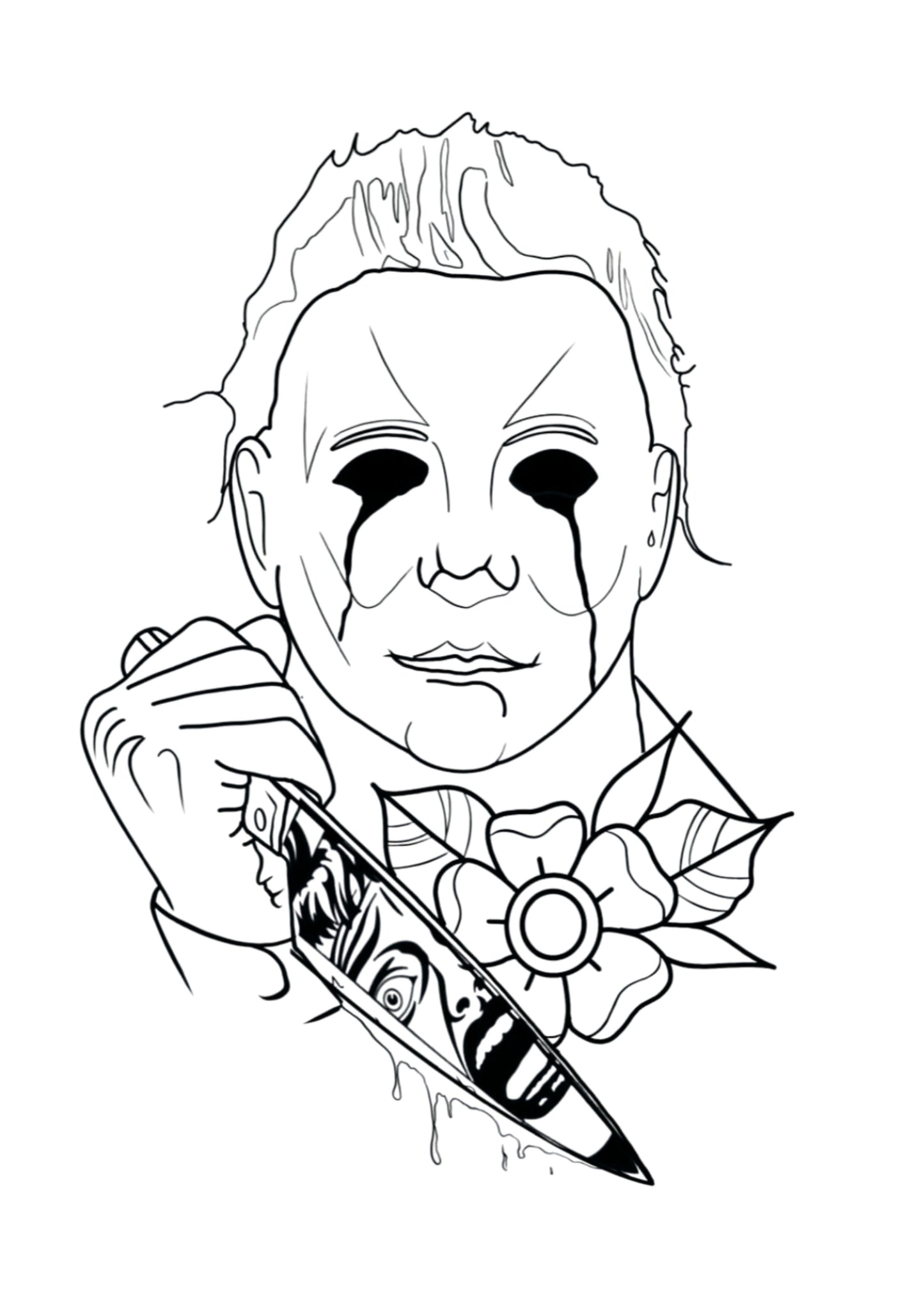 Horror Movie Colouring Book