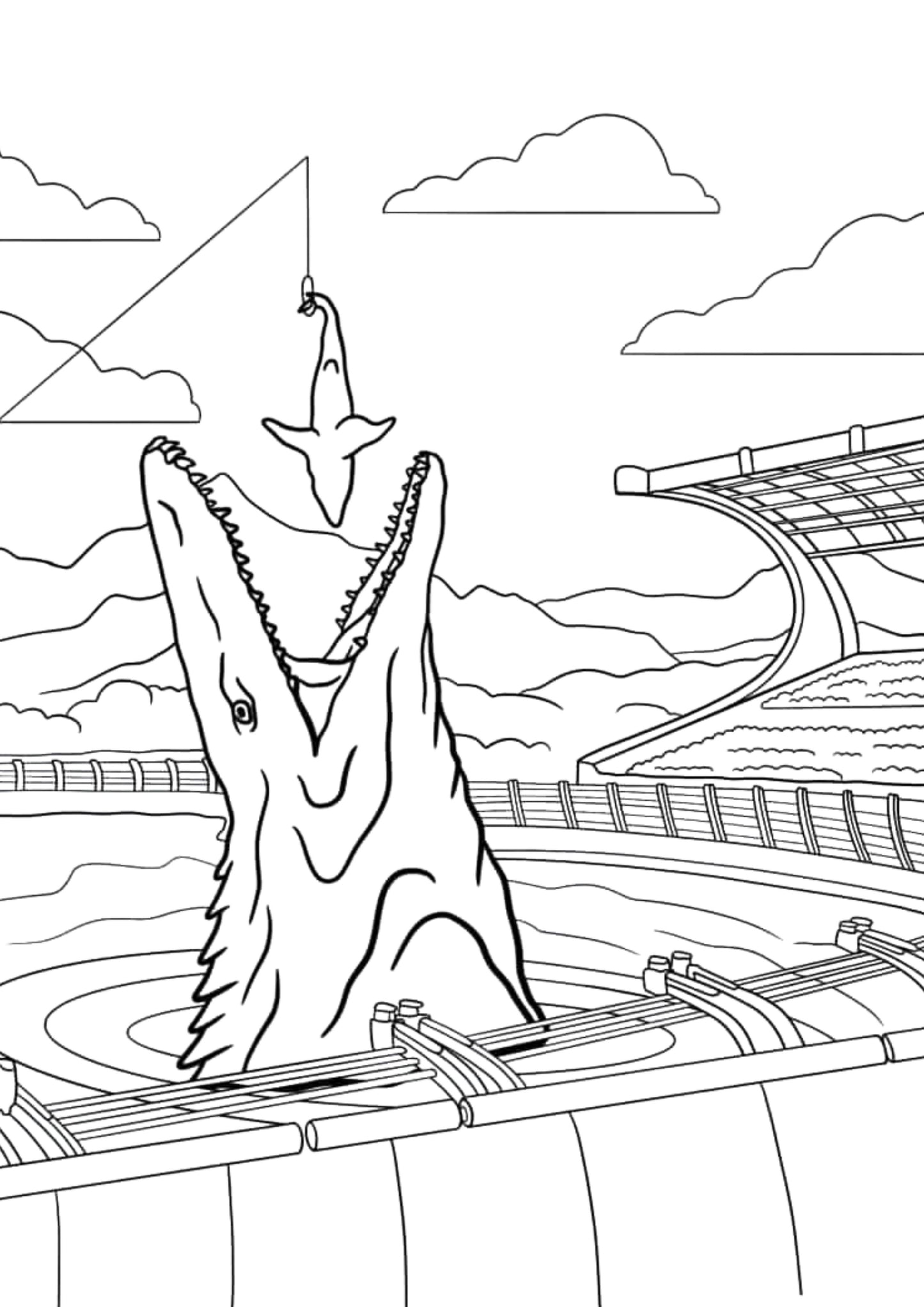 Jurassic Park Colouring Book