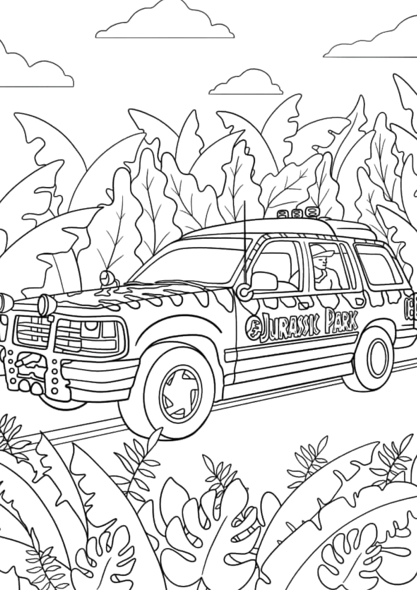 Jurassic Park Colouring Book