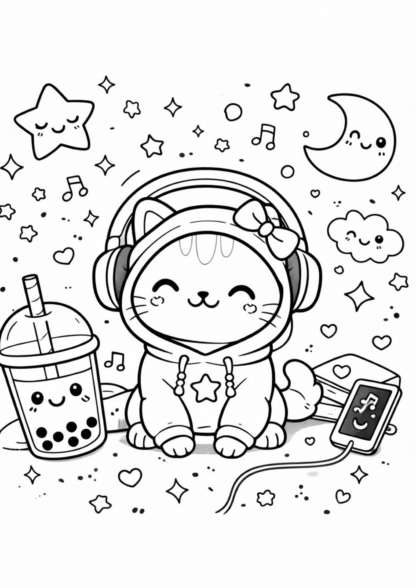 Kawaii Colouring Book