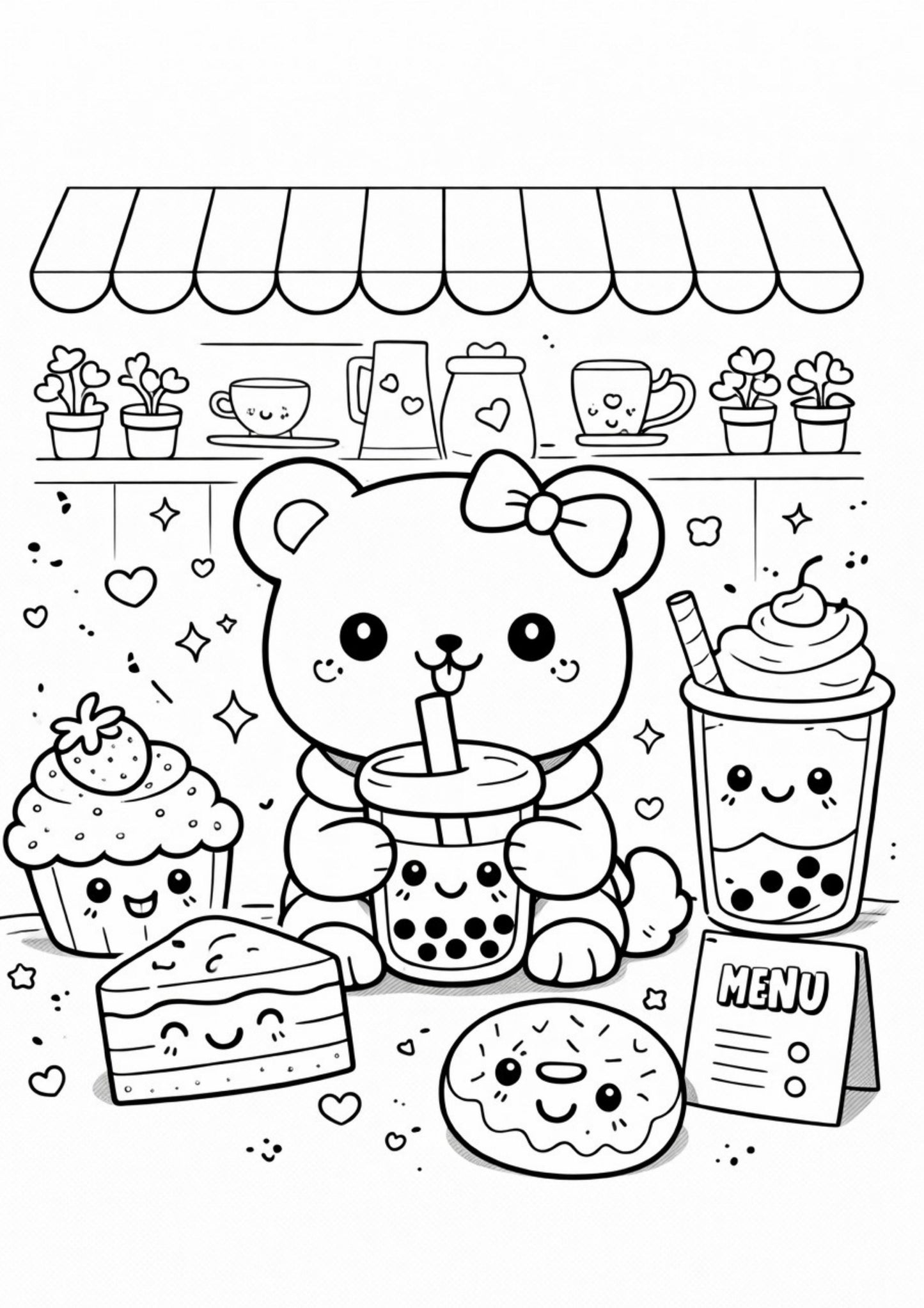 Kawaii Colouring Book