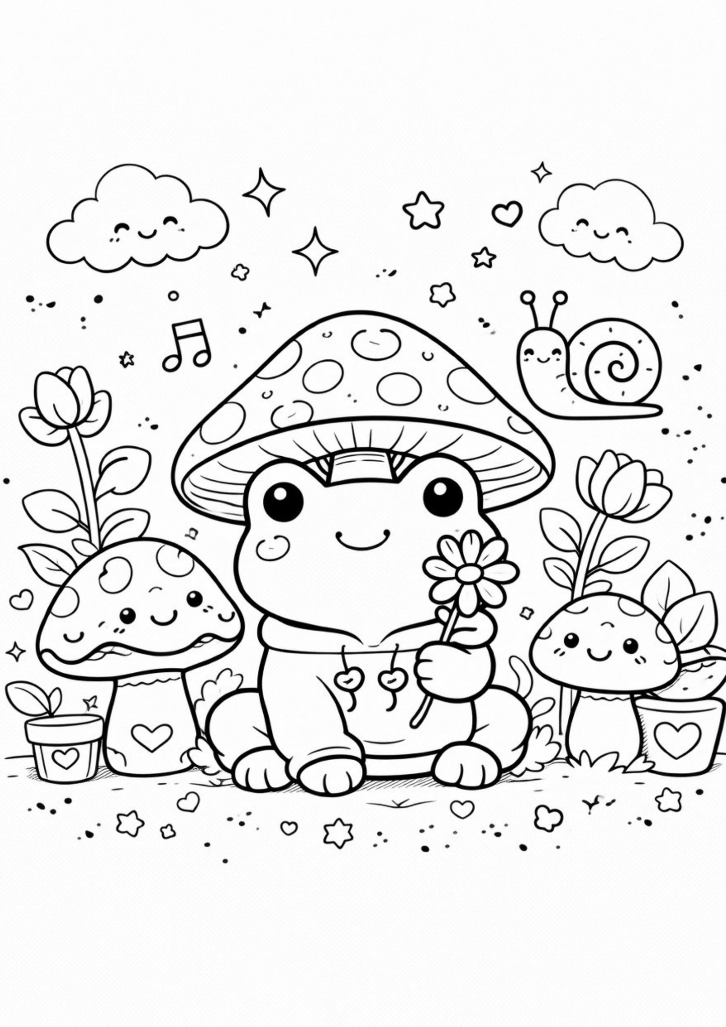 Kawaii Colouring Book