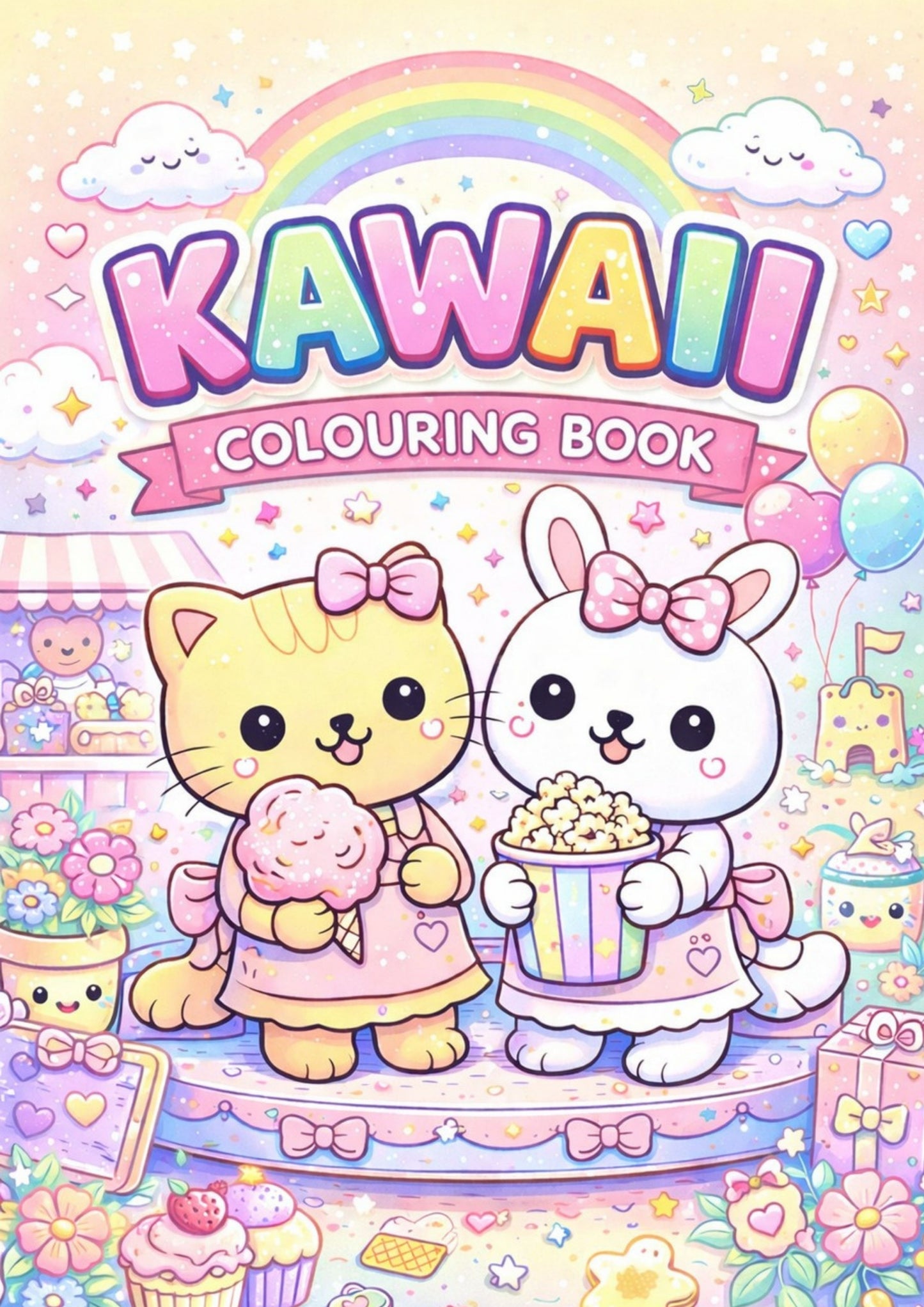 Kawaii Colouring Book