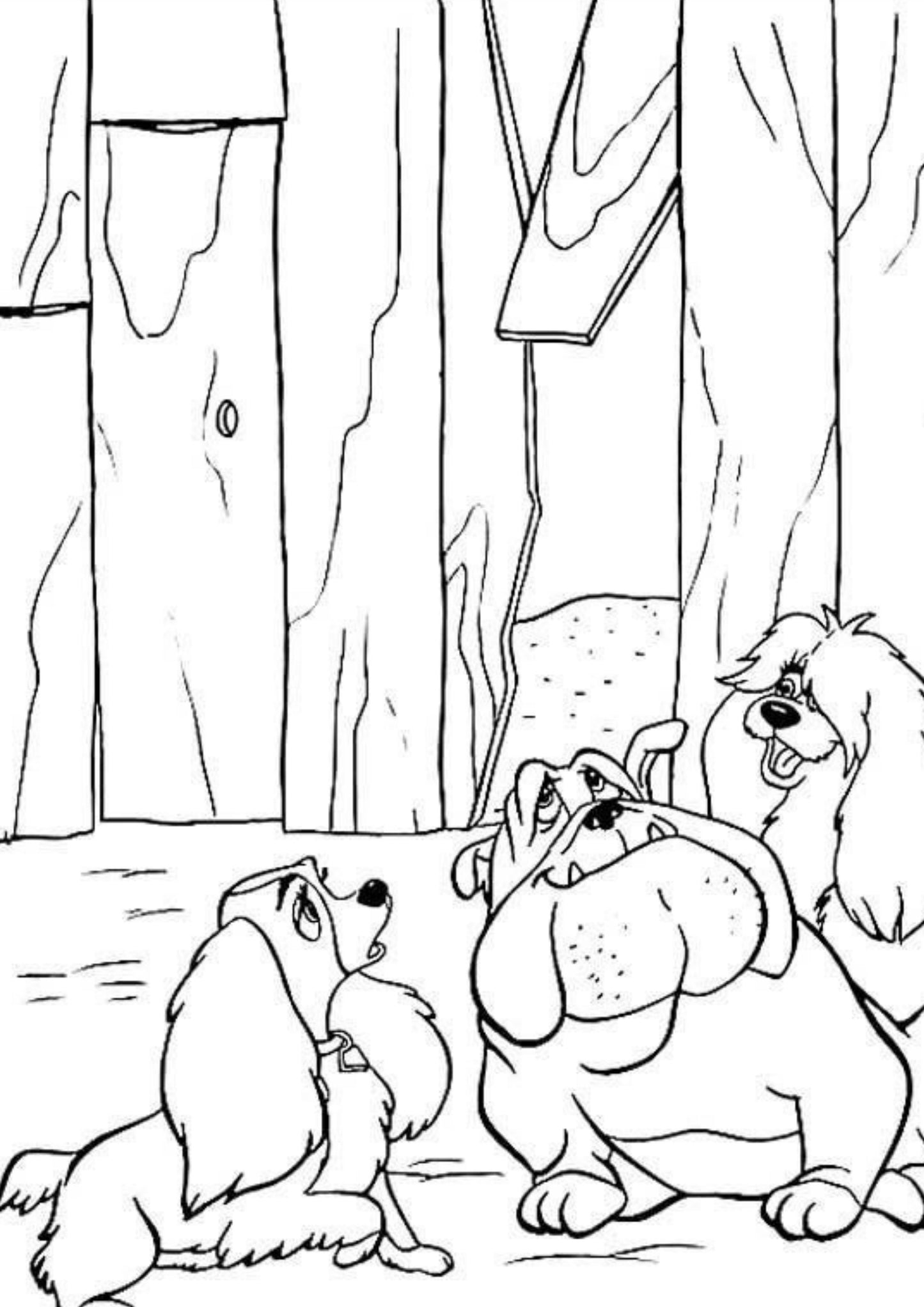 Lady and the Tramp Colouring Book