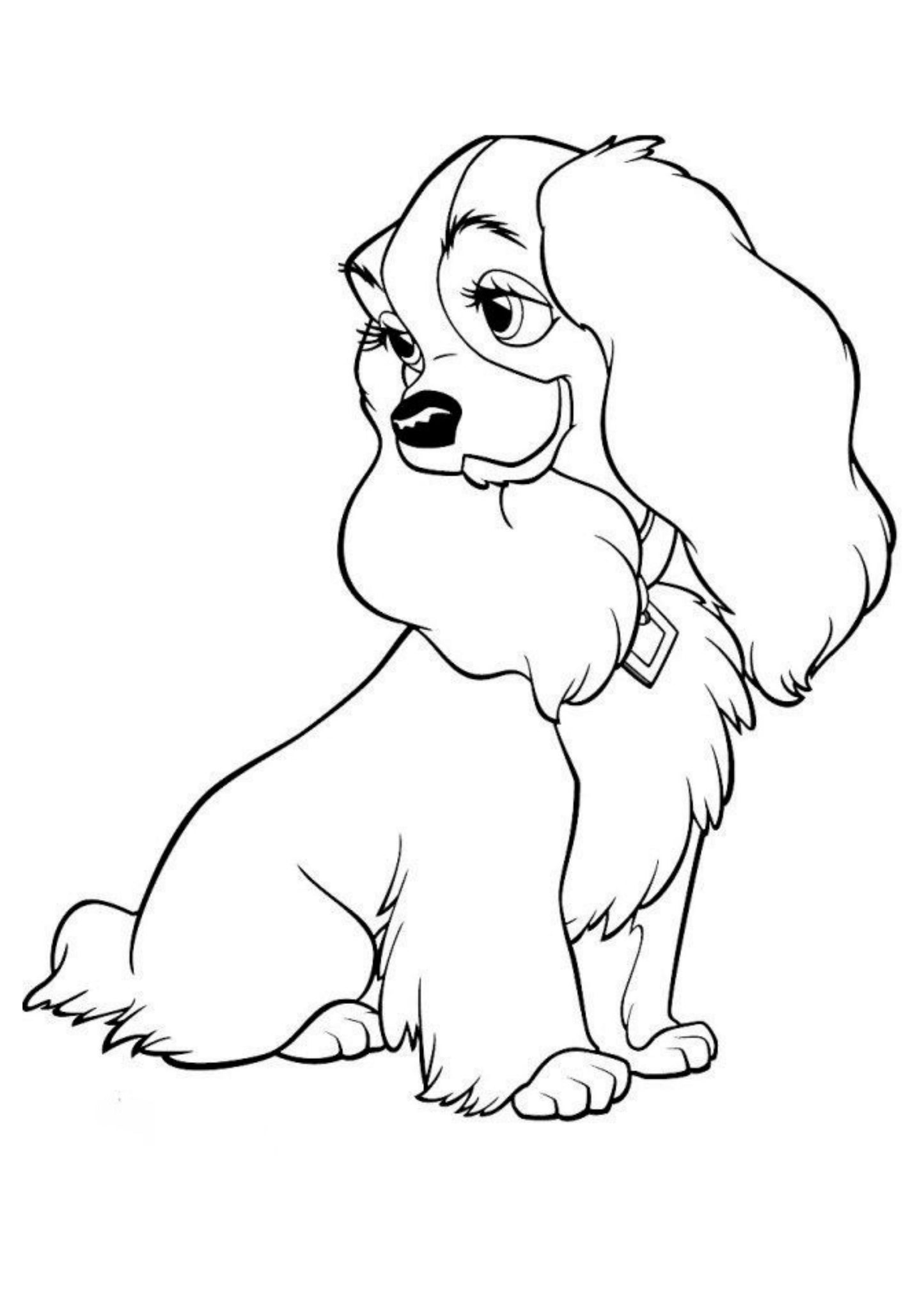 Lady and the Tramp Colouring Book