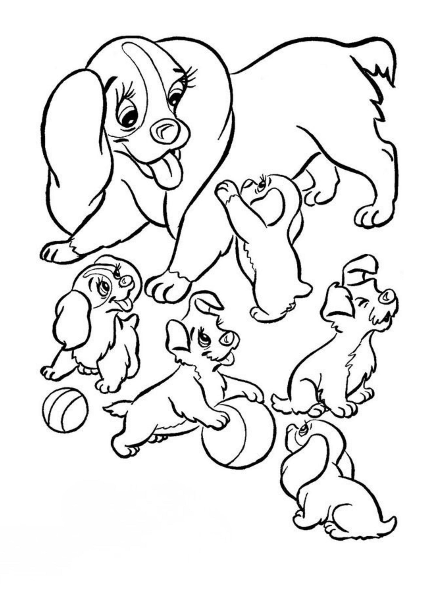 Lady and the Tramp Colouring Book