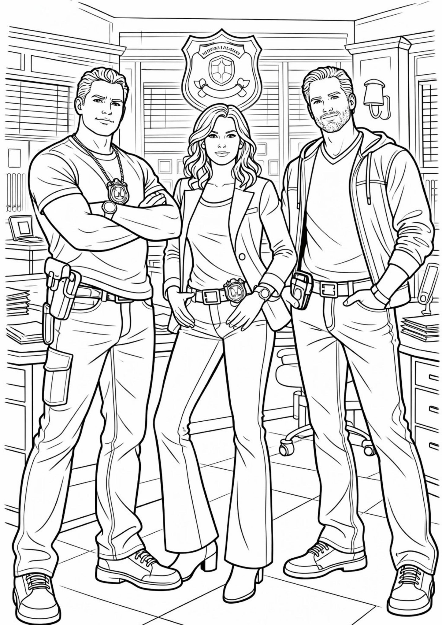 Law and Order Colouring Book