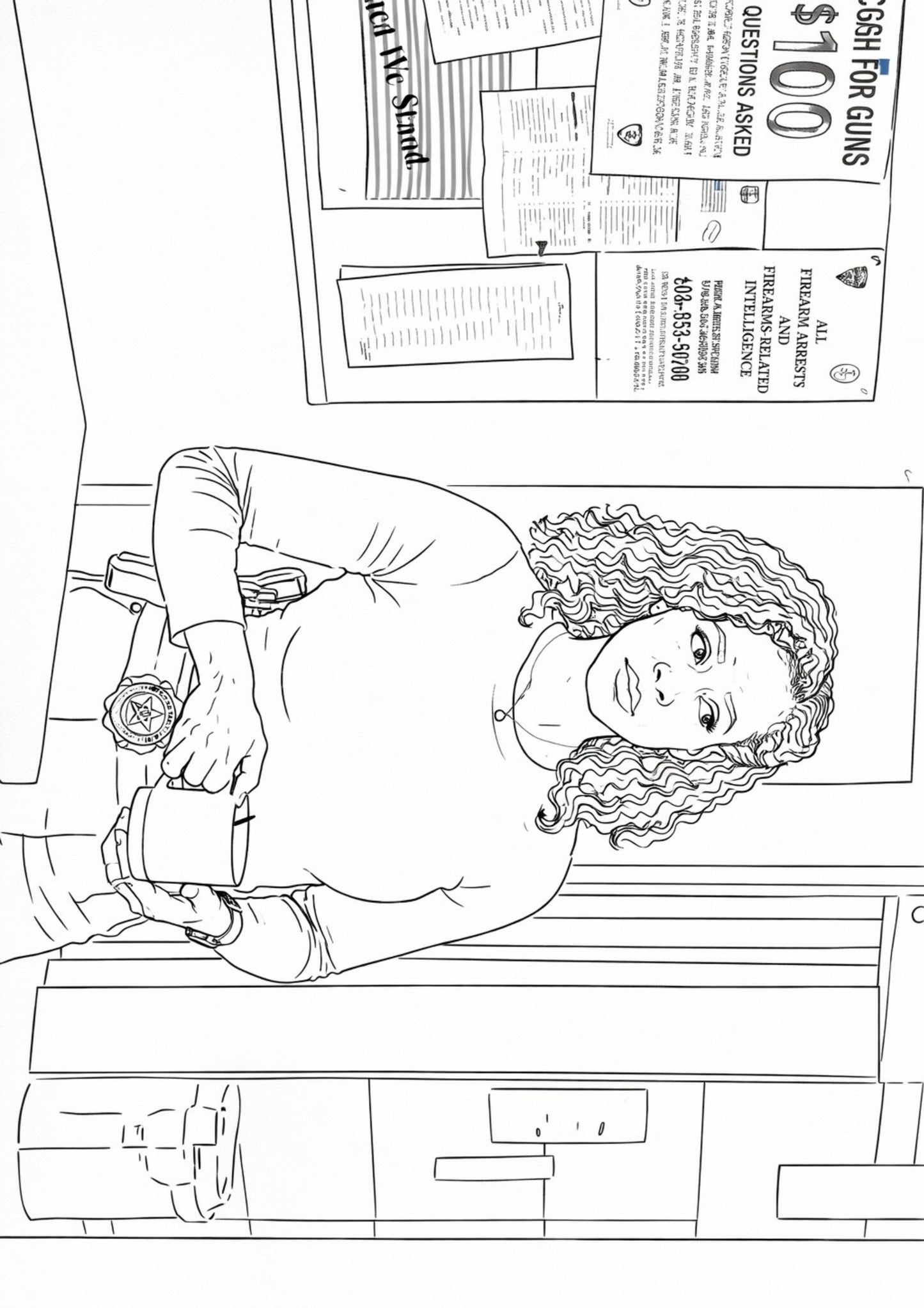 Law and Order Colouring Book
