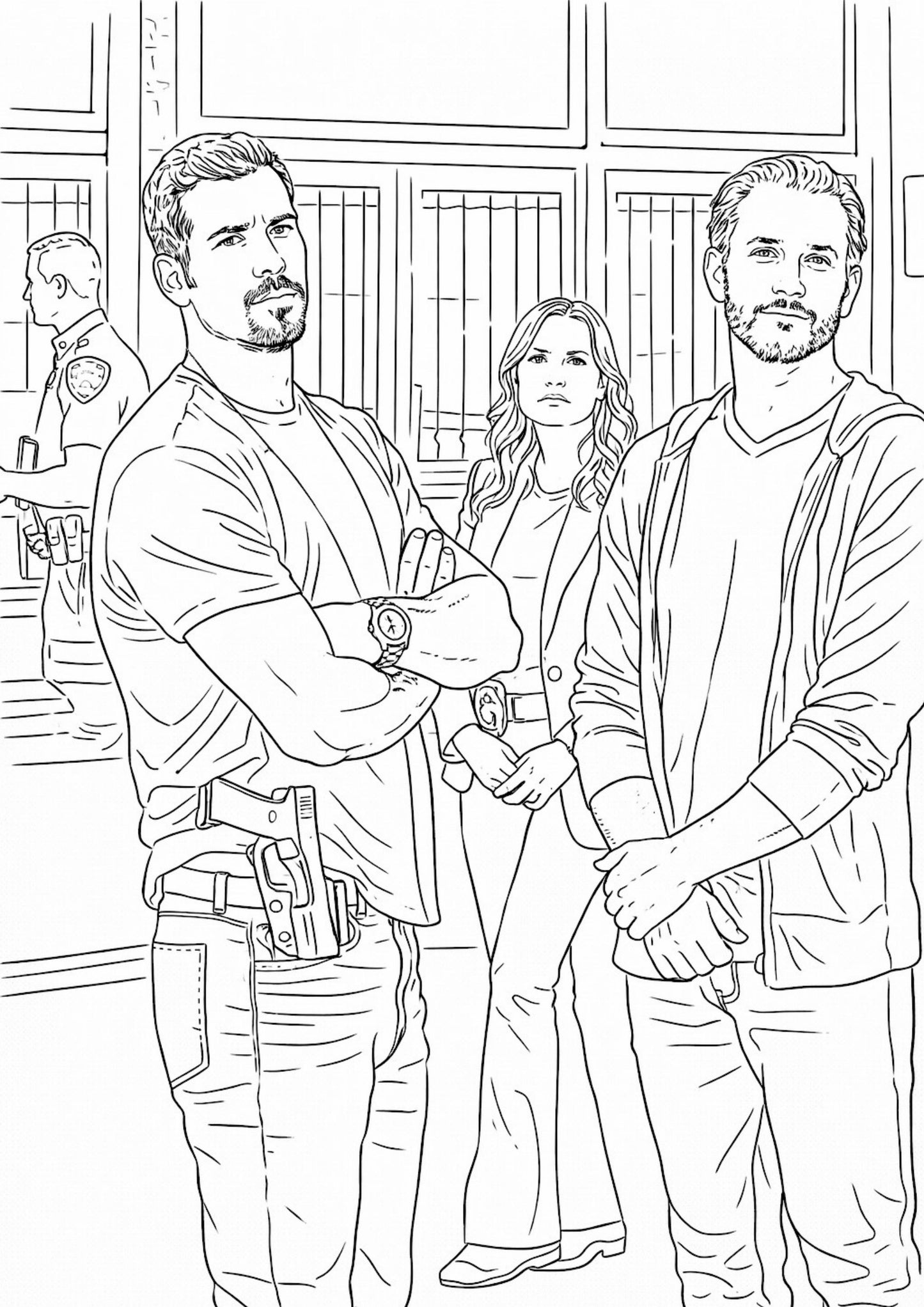 Law and Order Colouring Book